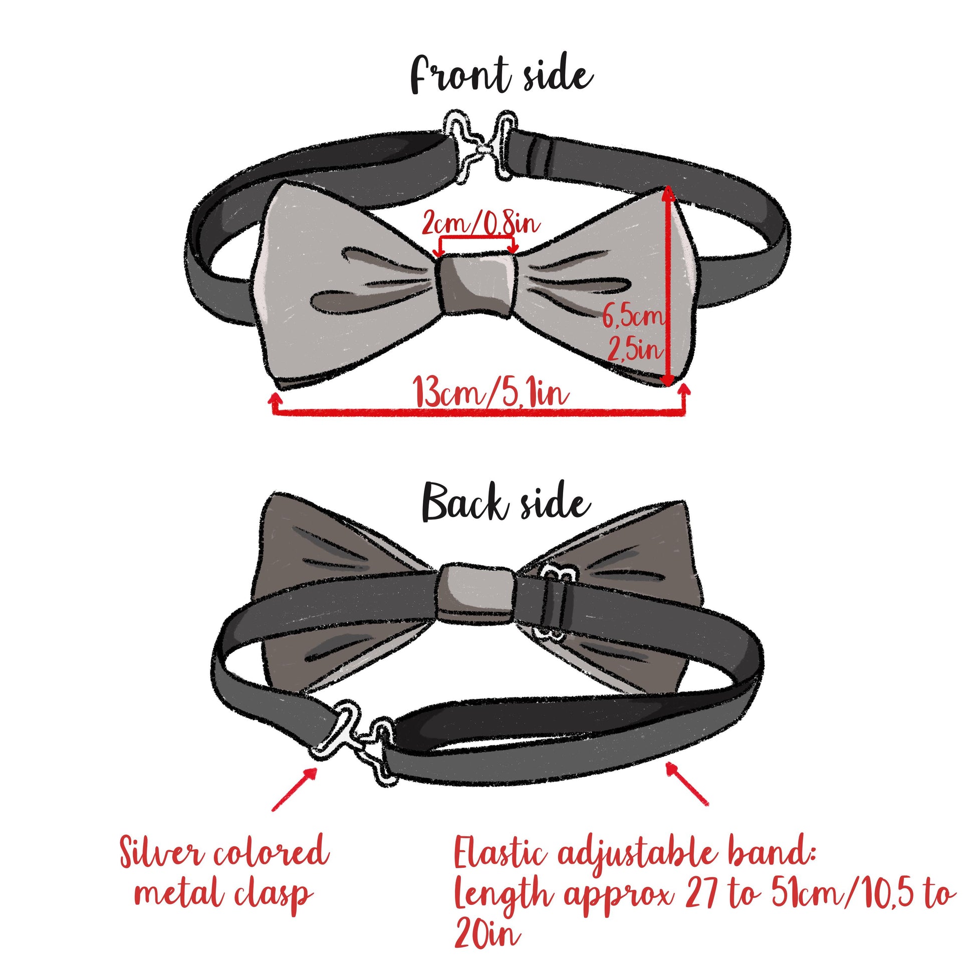 Manx Cat Bow Tie, Handmade Stylish Pet Accessory, Gift for Cats Lovers Bowtie Bowties