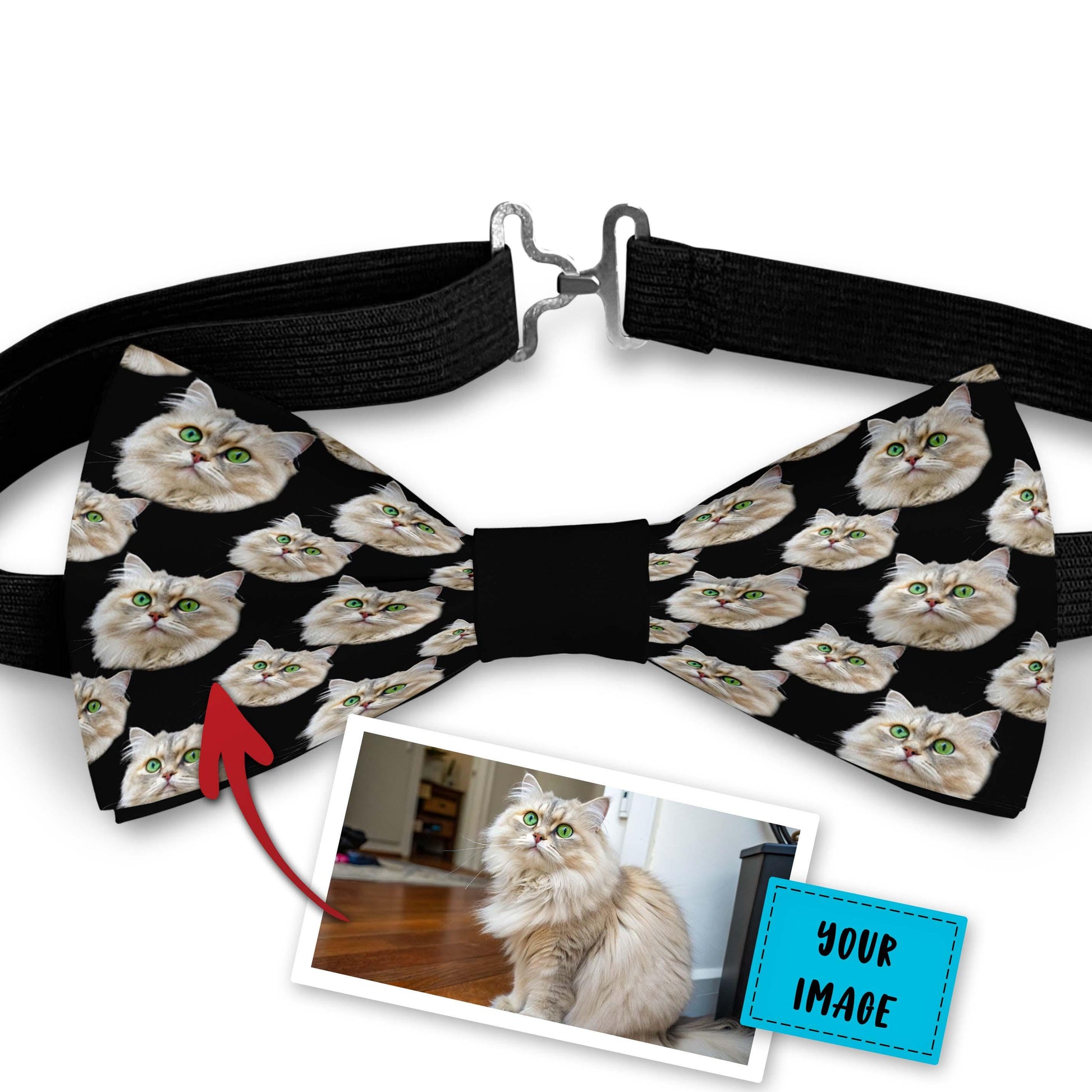 Custom Photo Bow Tie With Your Cat Image Bowties