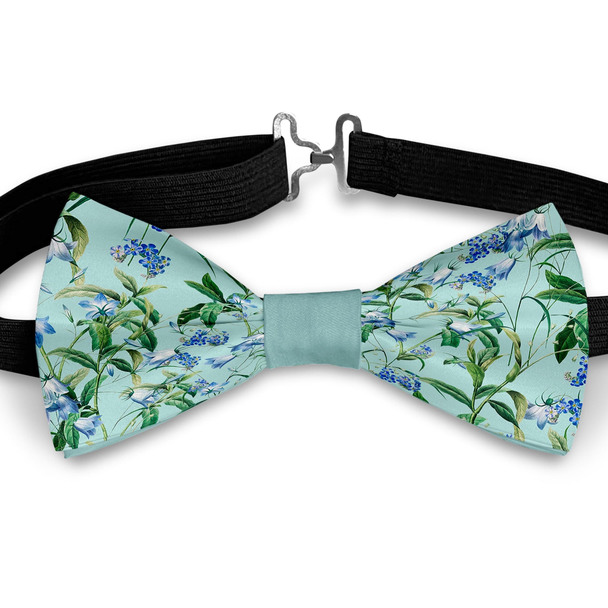 Mint Flowers Bow Tie Bowties