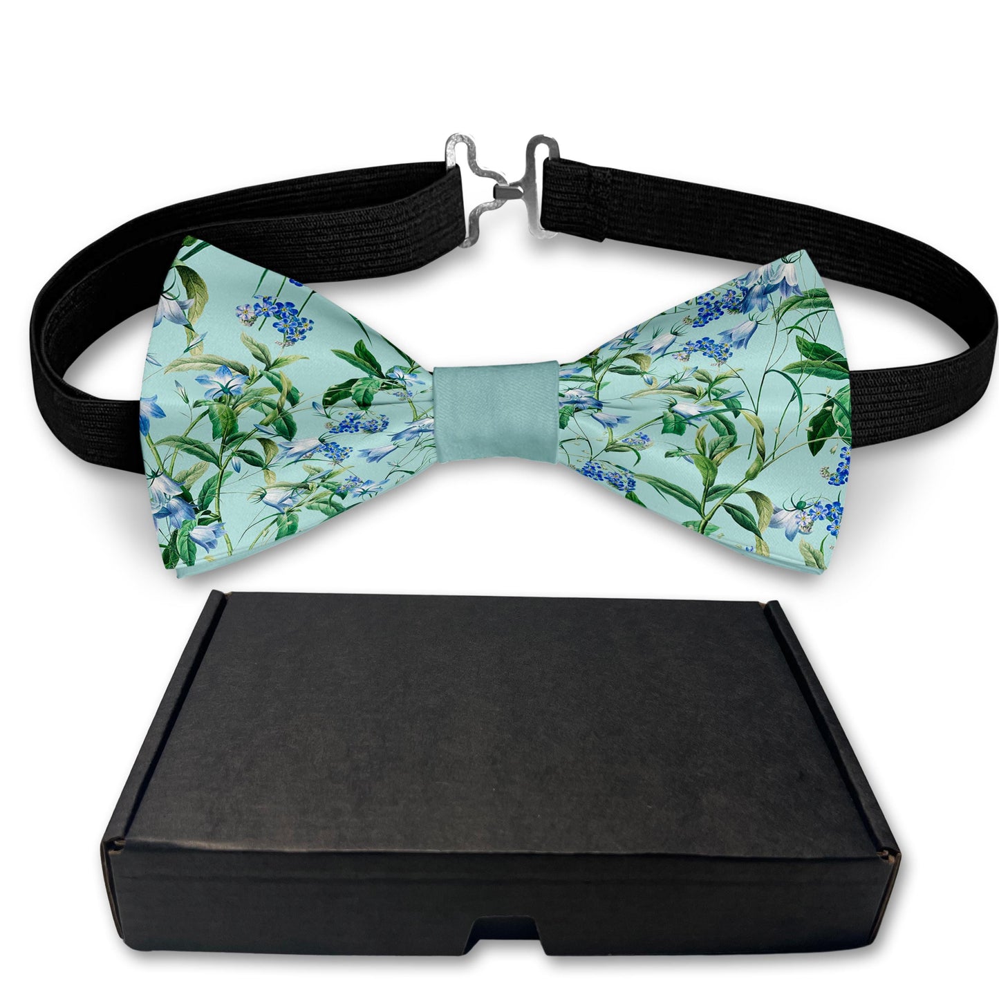 Mint Flowers Bow Tie Bowties