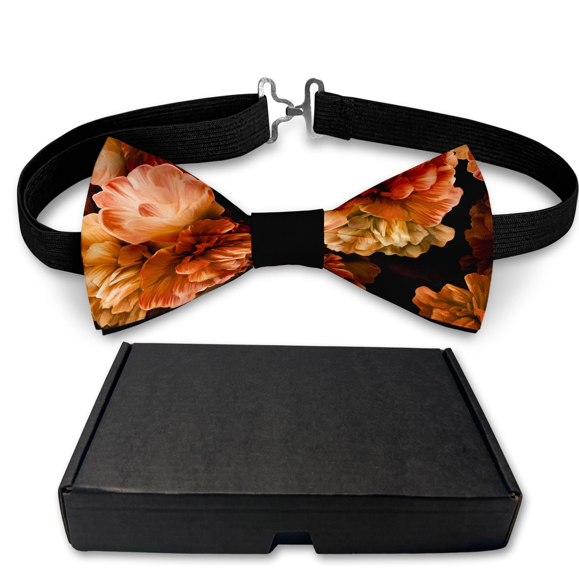 Peony Flowers Bow Tie Bowties