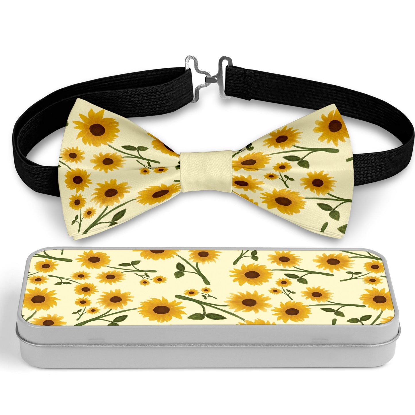 Sunflower Flowers Bow Tie Bowties