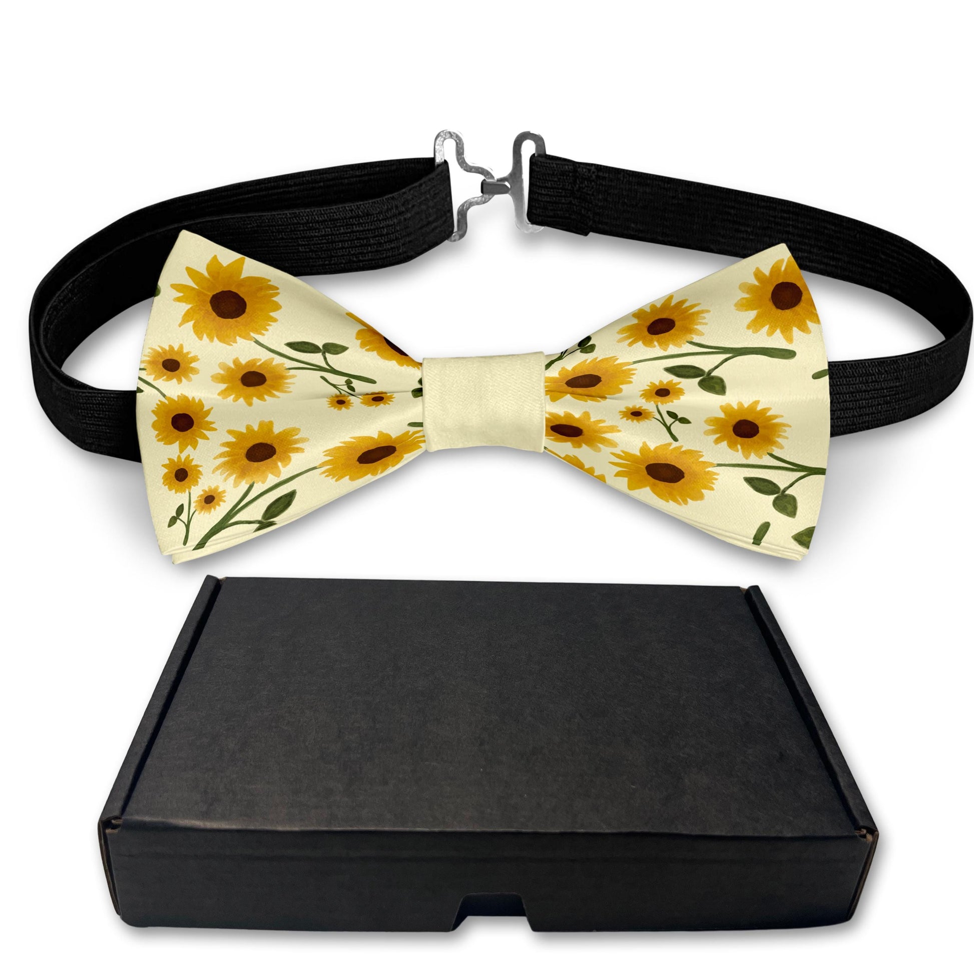 Sunflower Flowers Bow Tie Bowties