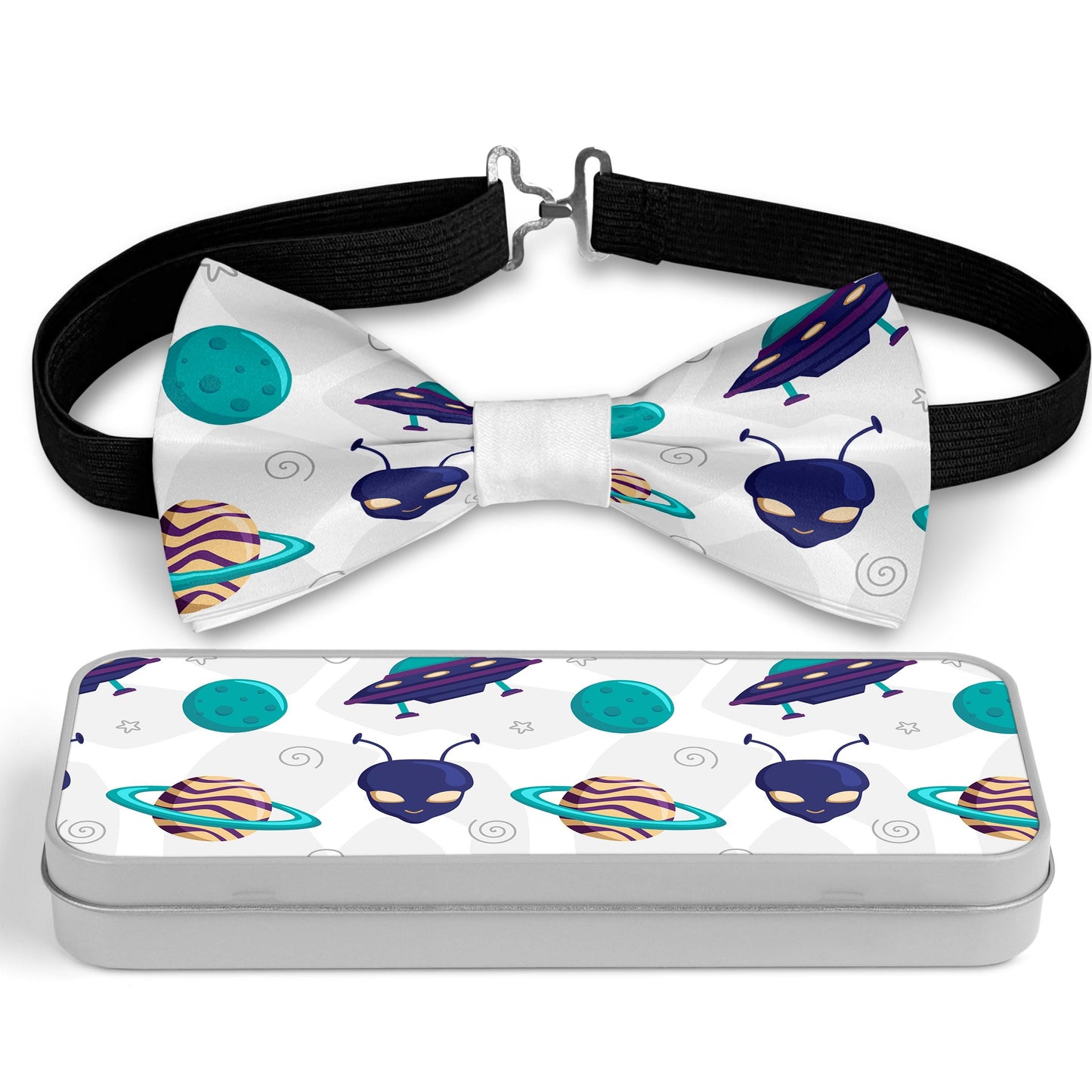 Funny Space Ufo Bow Tie Bowties