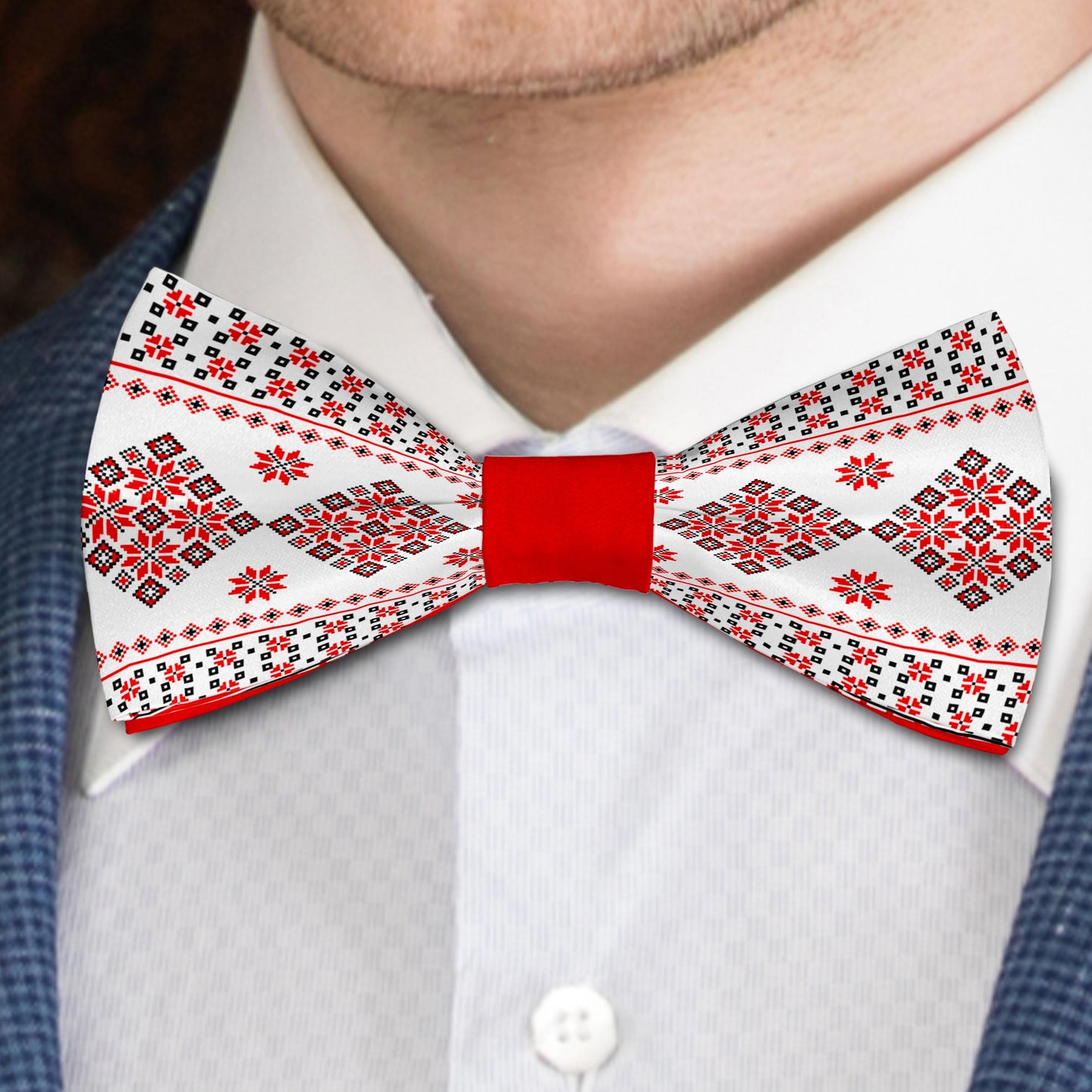 Traditional Ukraine Ornaments Bow Tie Bowties