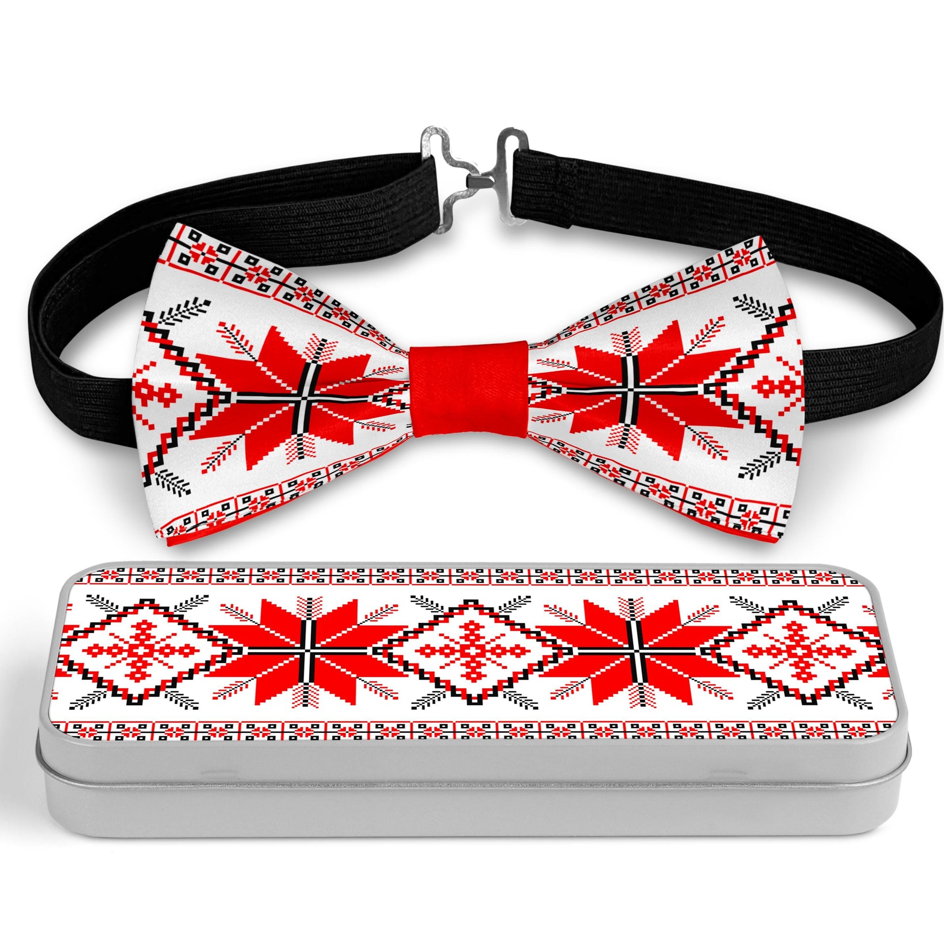 Traditional Ukraine Ornaments Bow Tie Bowties