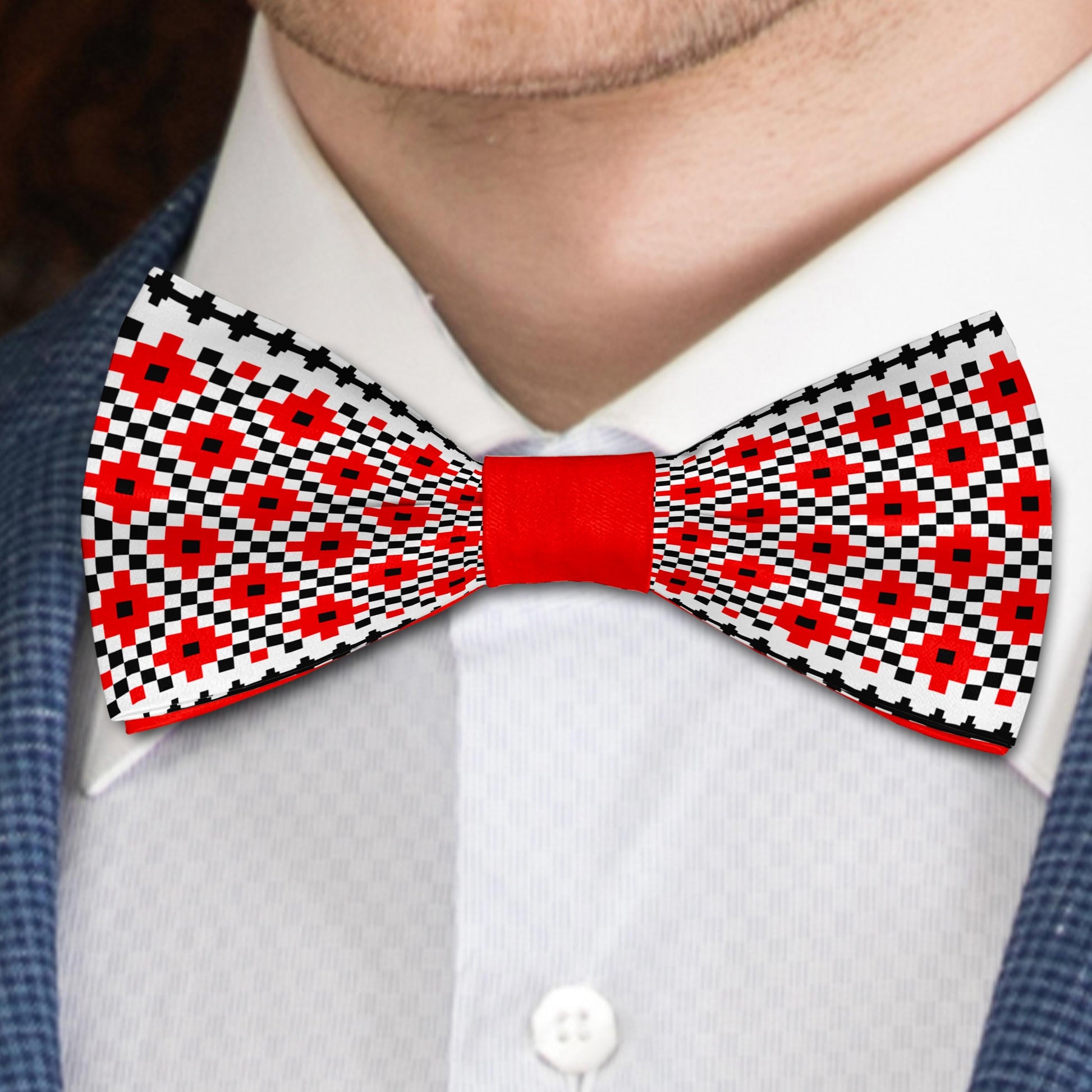 Traditional Ukraine Ornaments Bow Tie Bowties