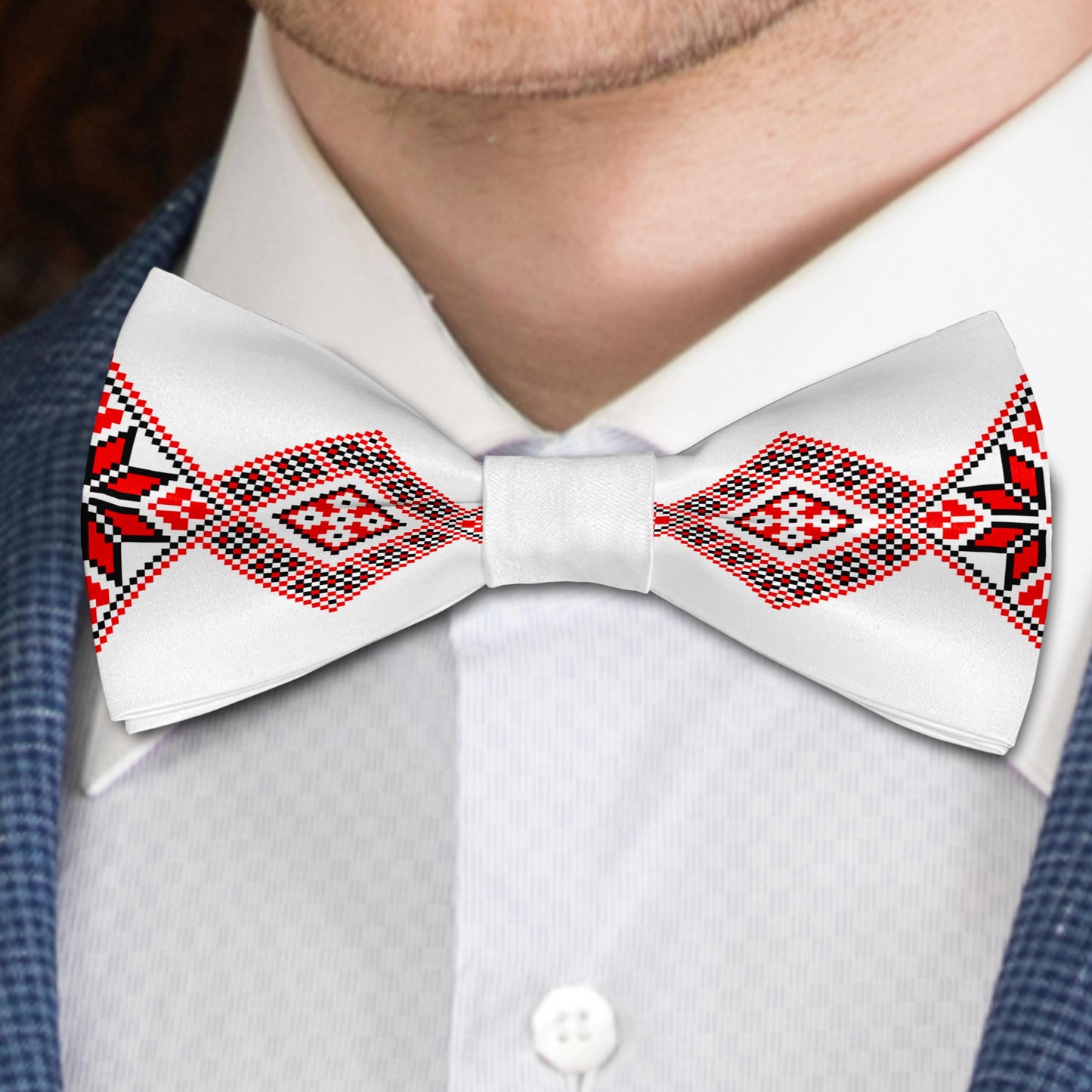 Traditional Ukraine Ornaments Bow Tie Bowties