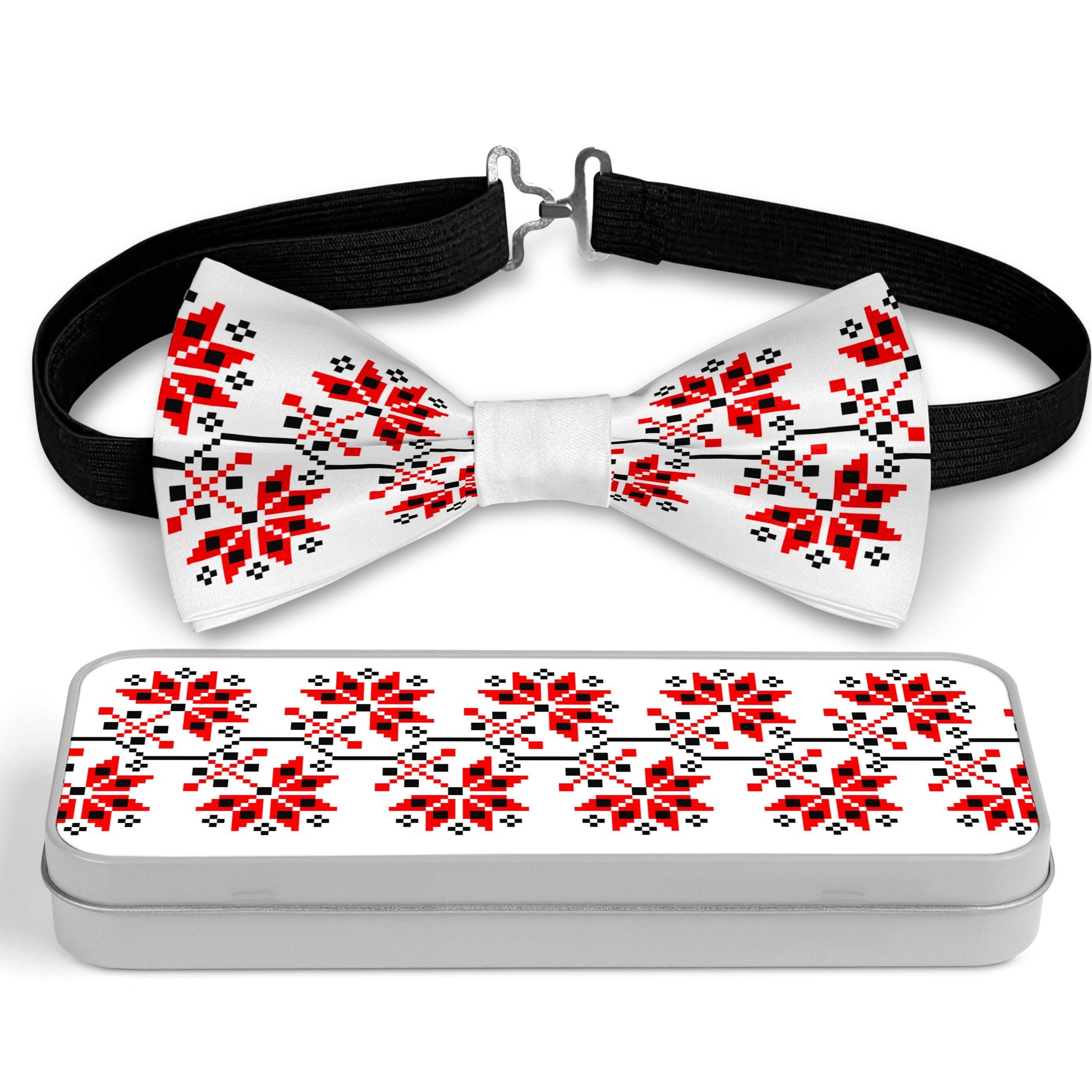 Traditional Ukraine Ornaments Bow Tie Bowties
