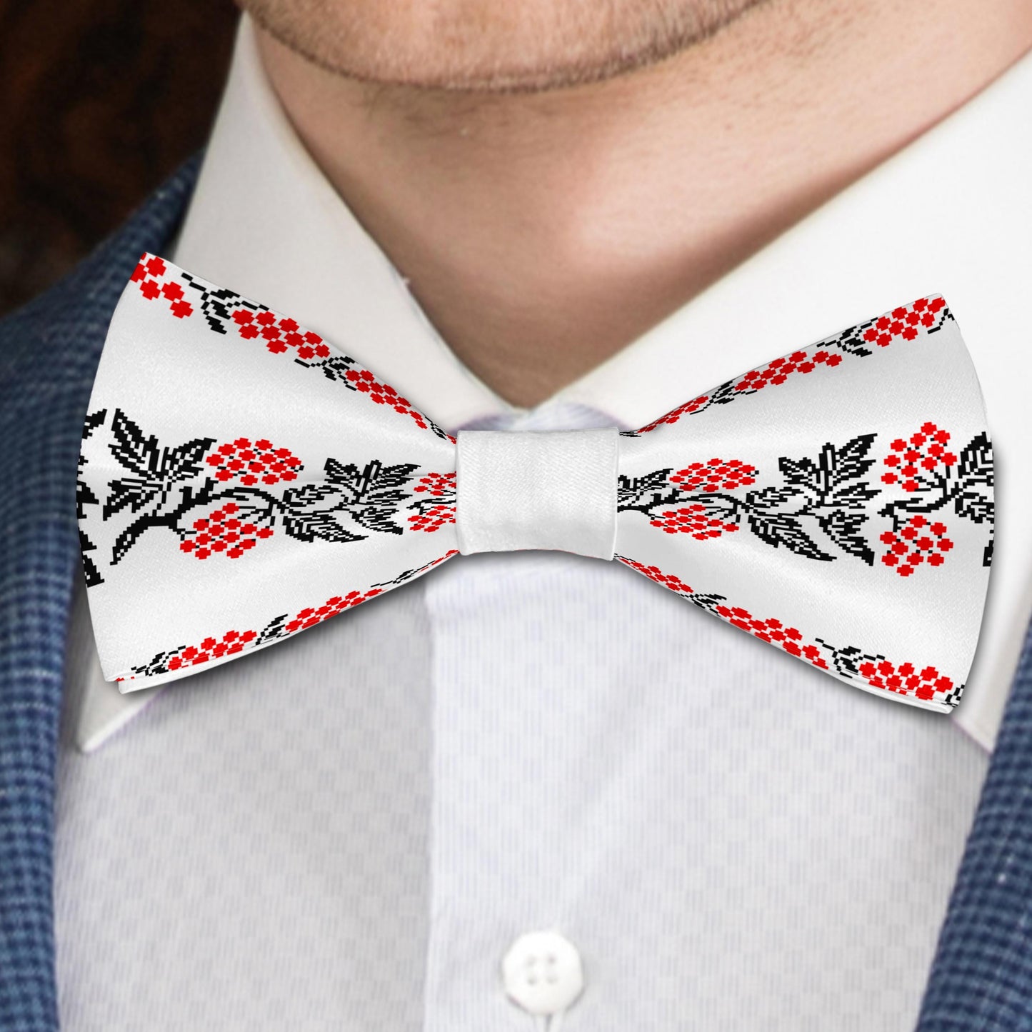 Traditional Ukraine Ornaments Bow Tie Bowties