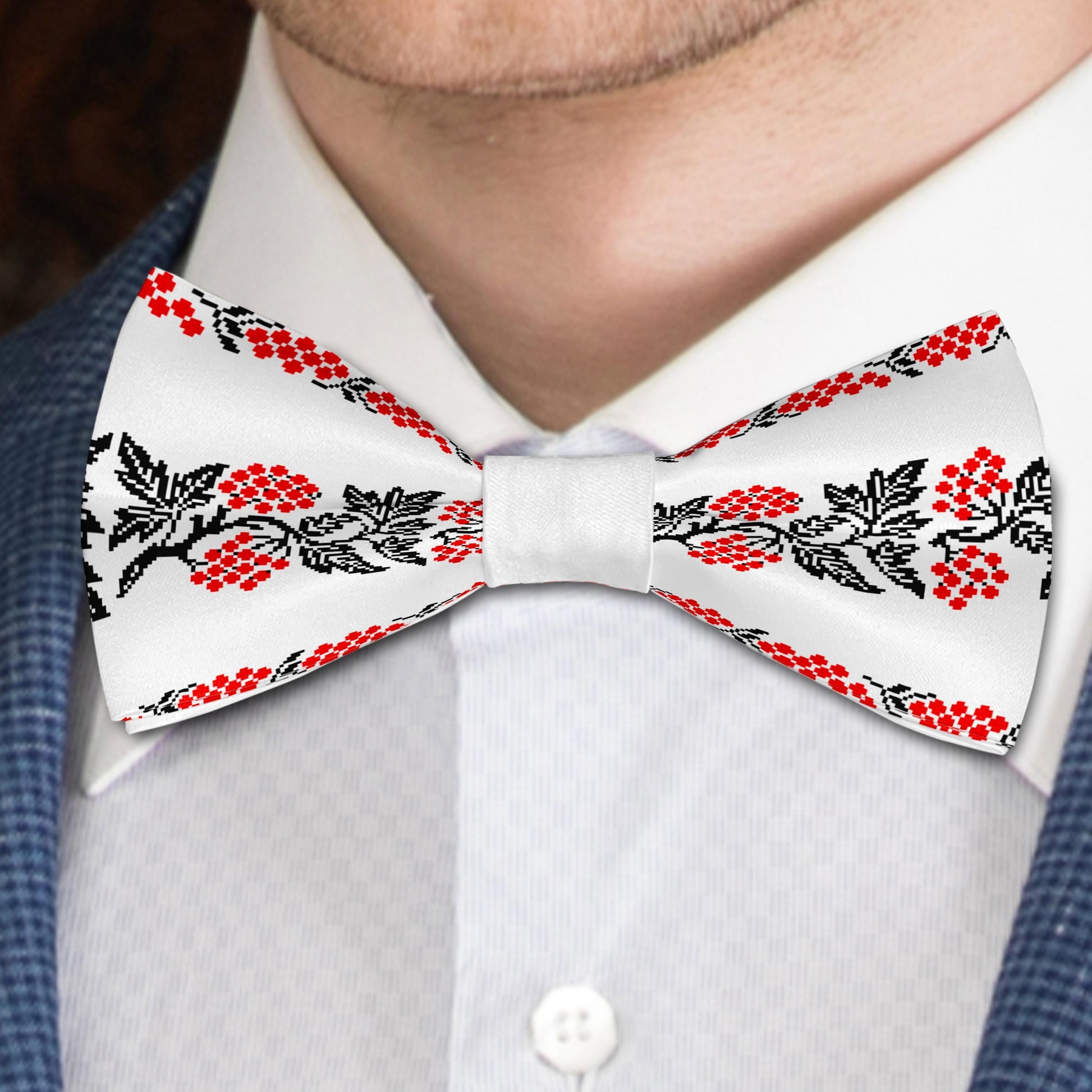 Traditional Ukraine Ornaments Bow Tie Bowties