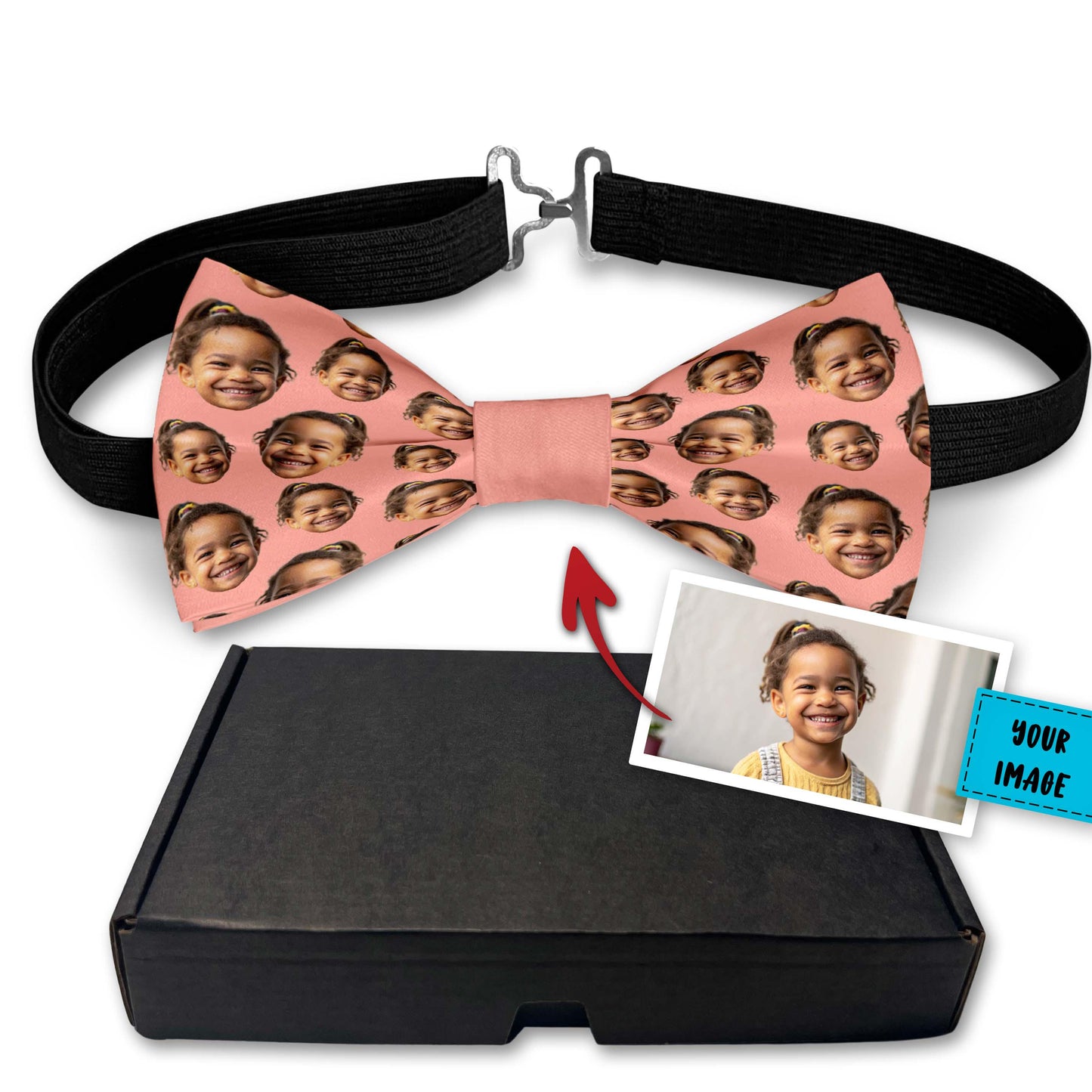 Custom Photo Bow Tie With Your Child Baby Image Bowties