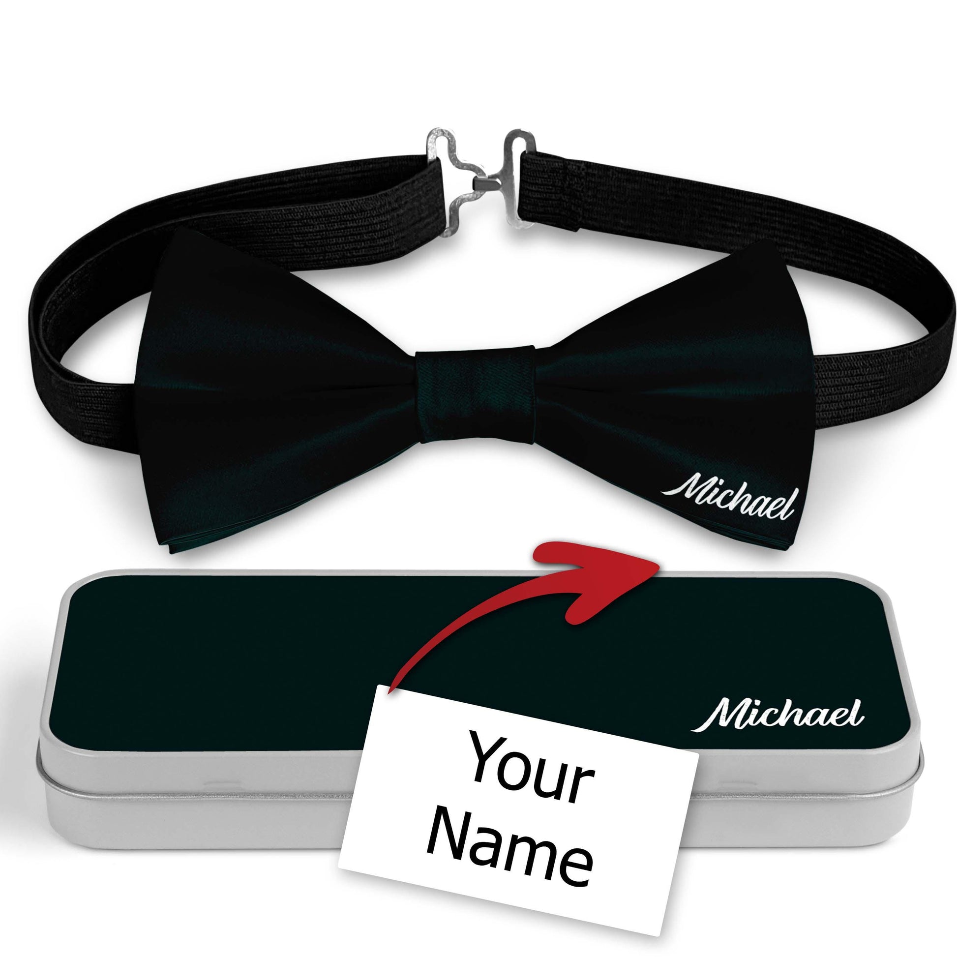 Custom Bow Tie With Your Name, Personalisation Bowties