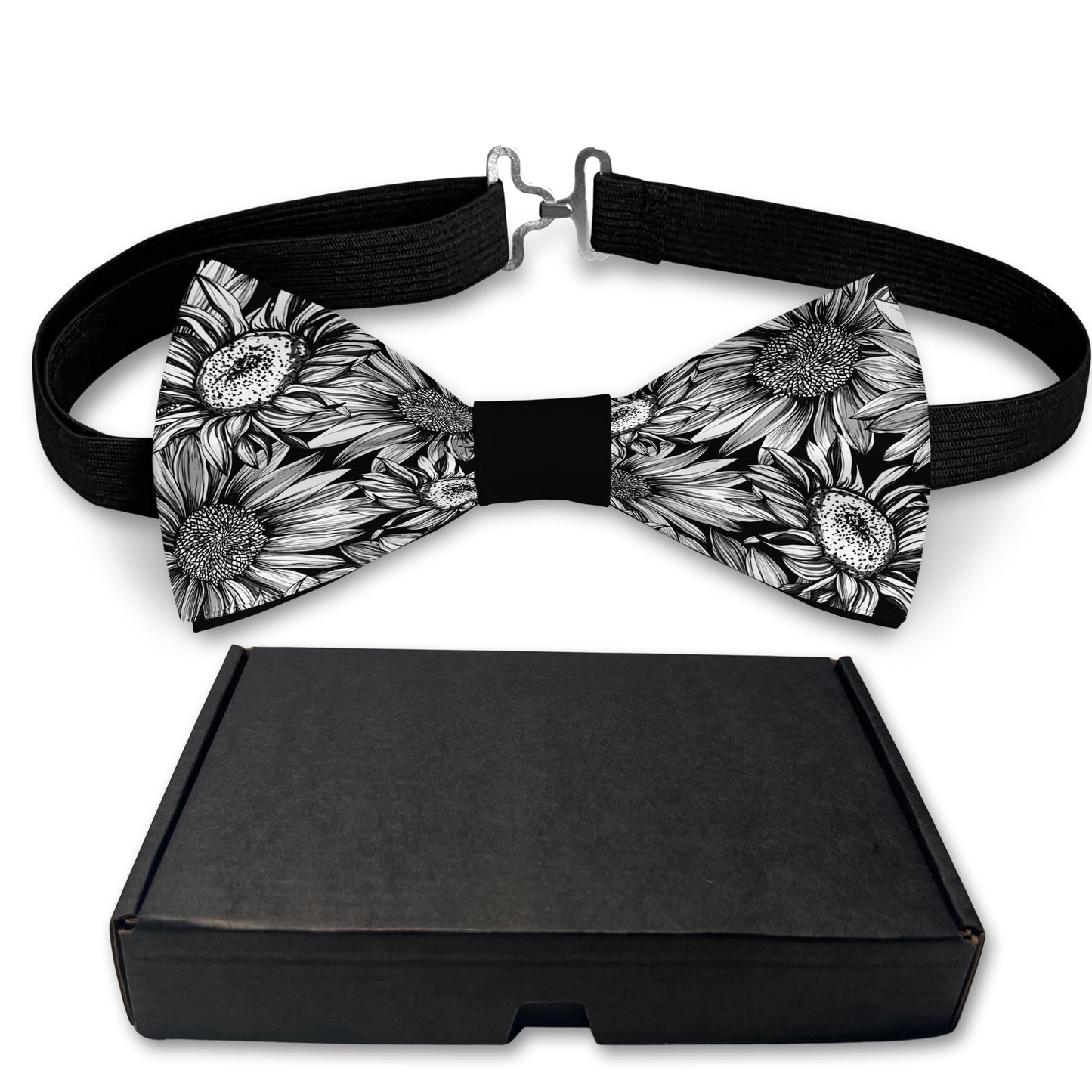 Sunflower blossoms print Bow Tie Bowties