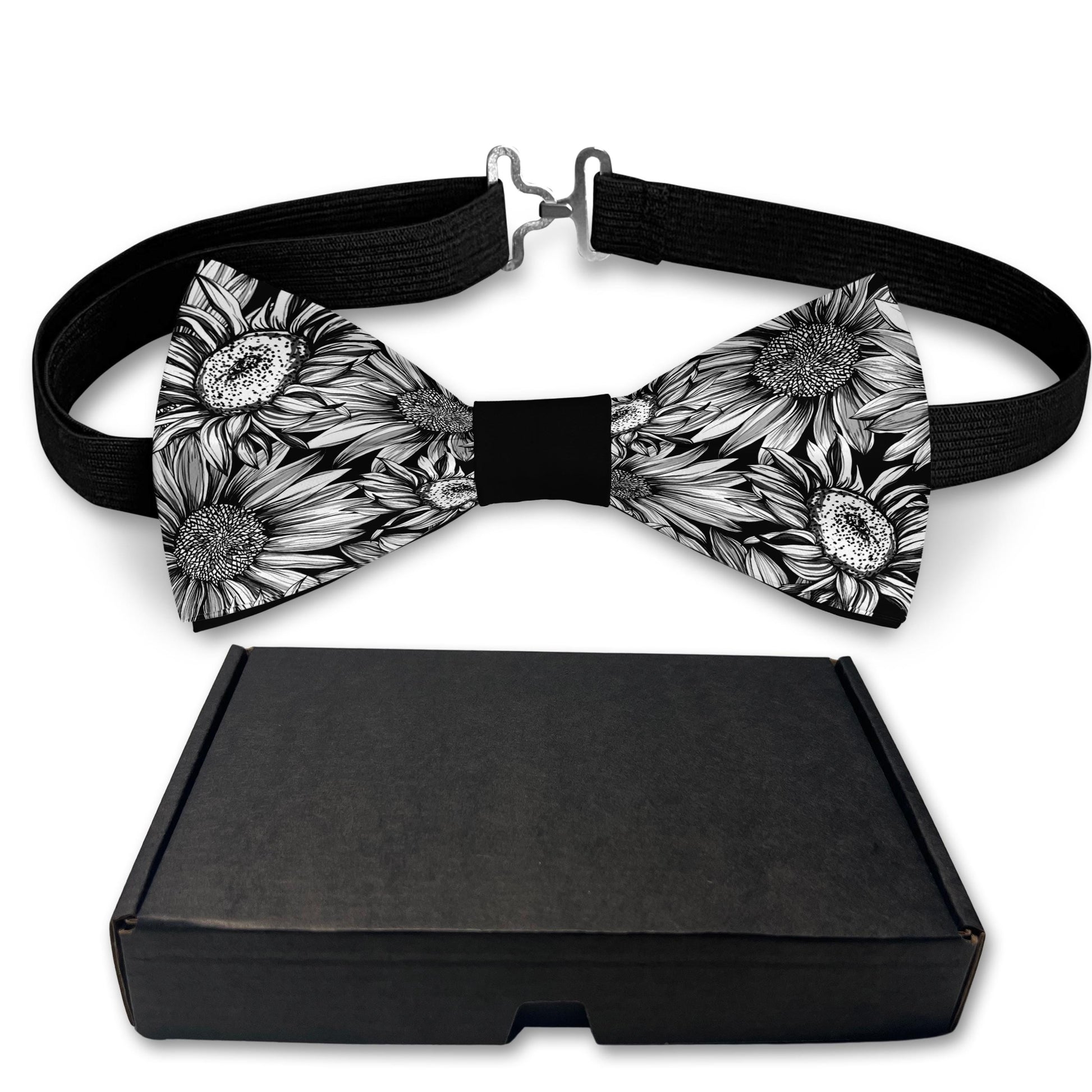 Sunflower blossoms print Bow Tie Bowties