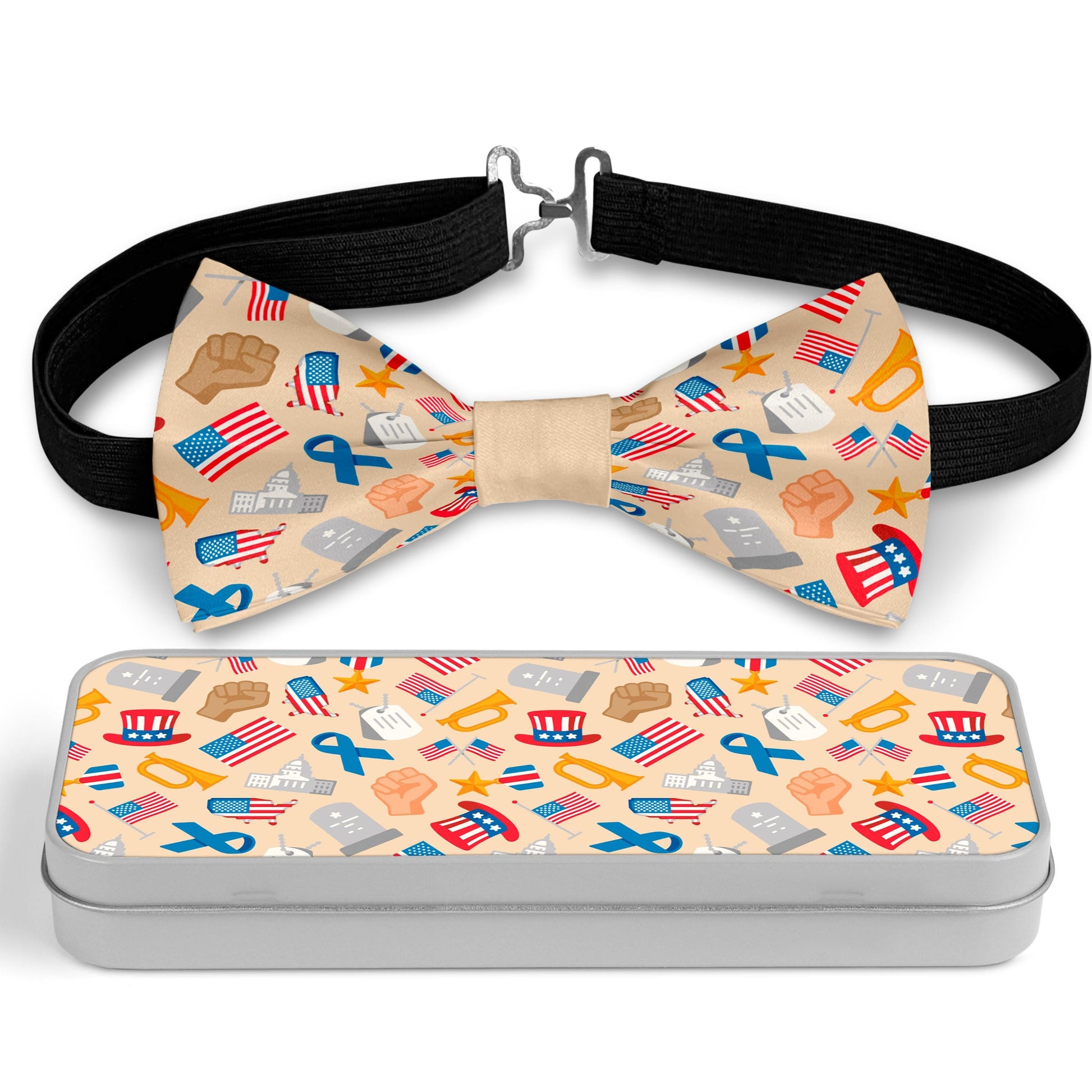 US Holiday Patriotic Bow Tie Bowties