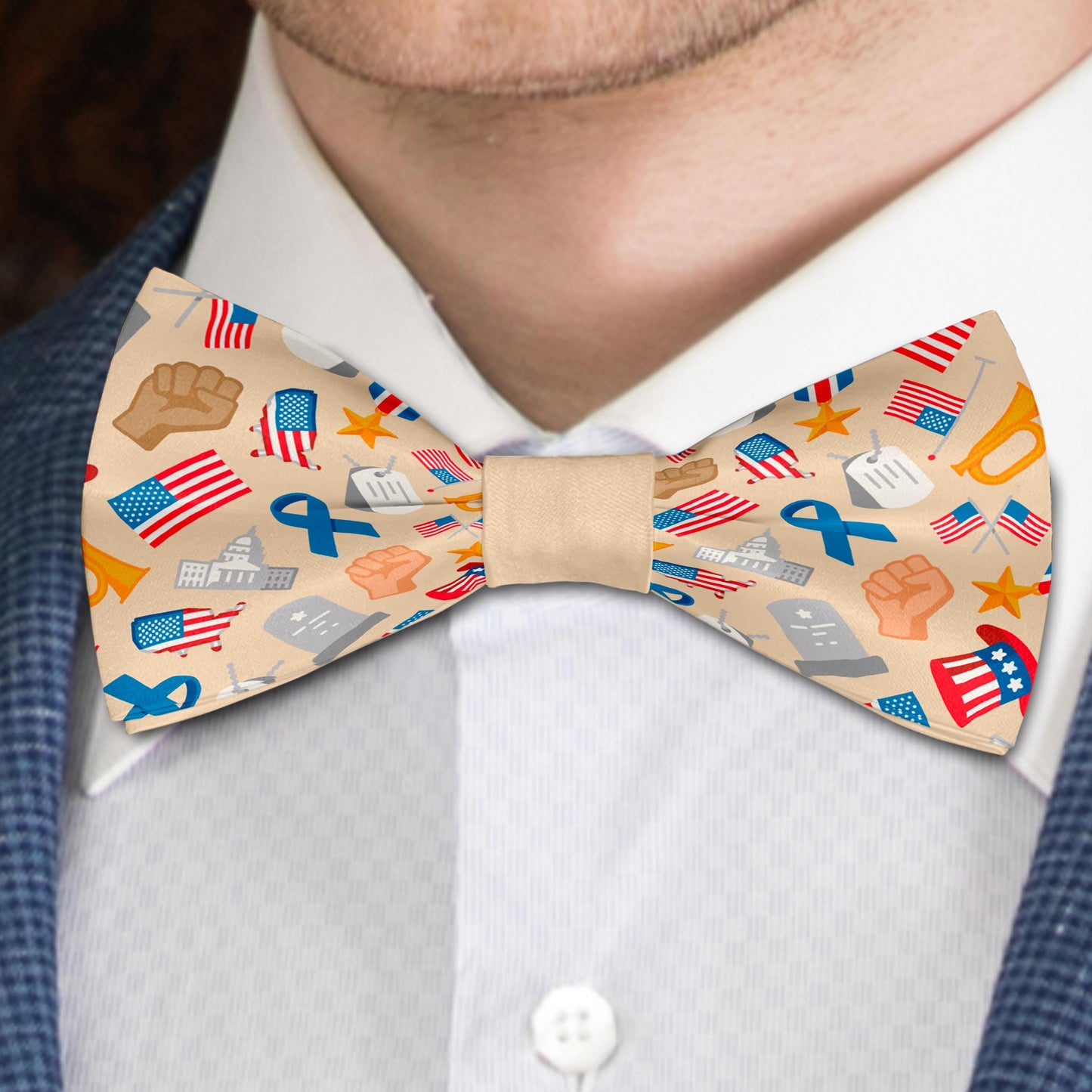 US Holiday Patriotic Bow Tie Bowties