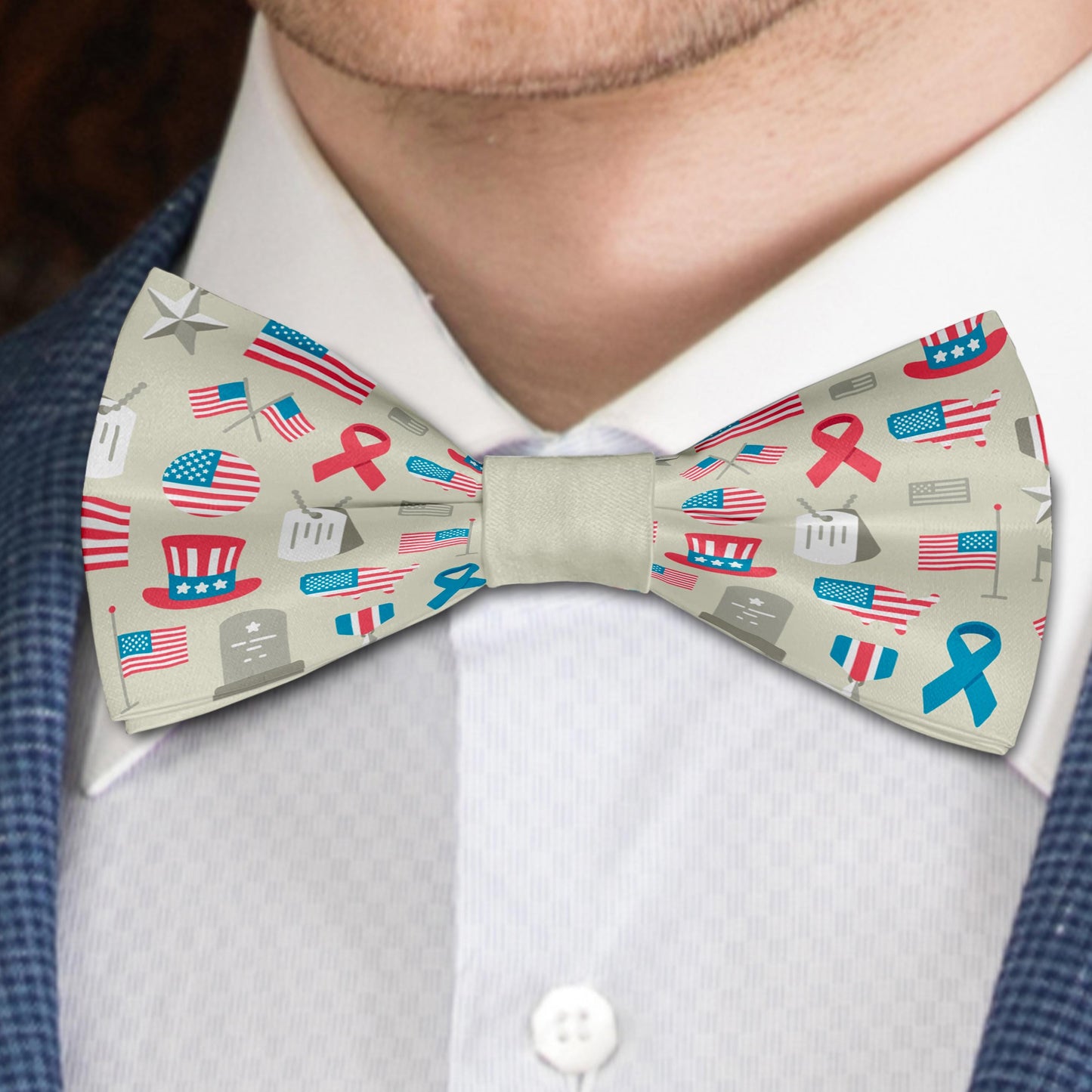 US Holiday Patriotic Bow Tie Bowties