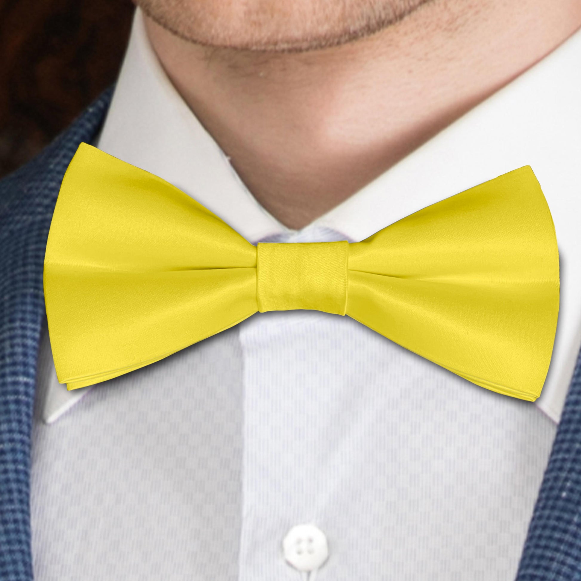 Canary Yellow Color Bow Tie Bowties