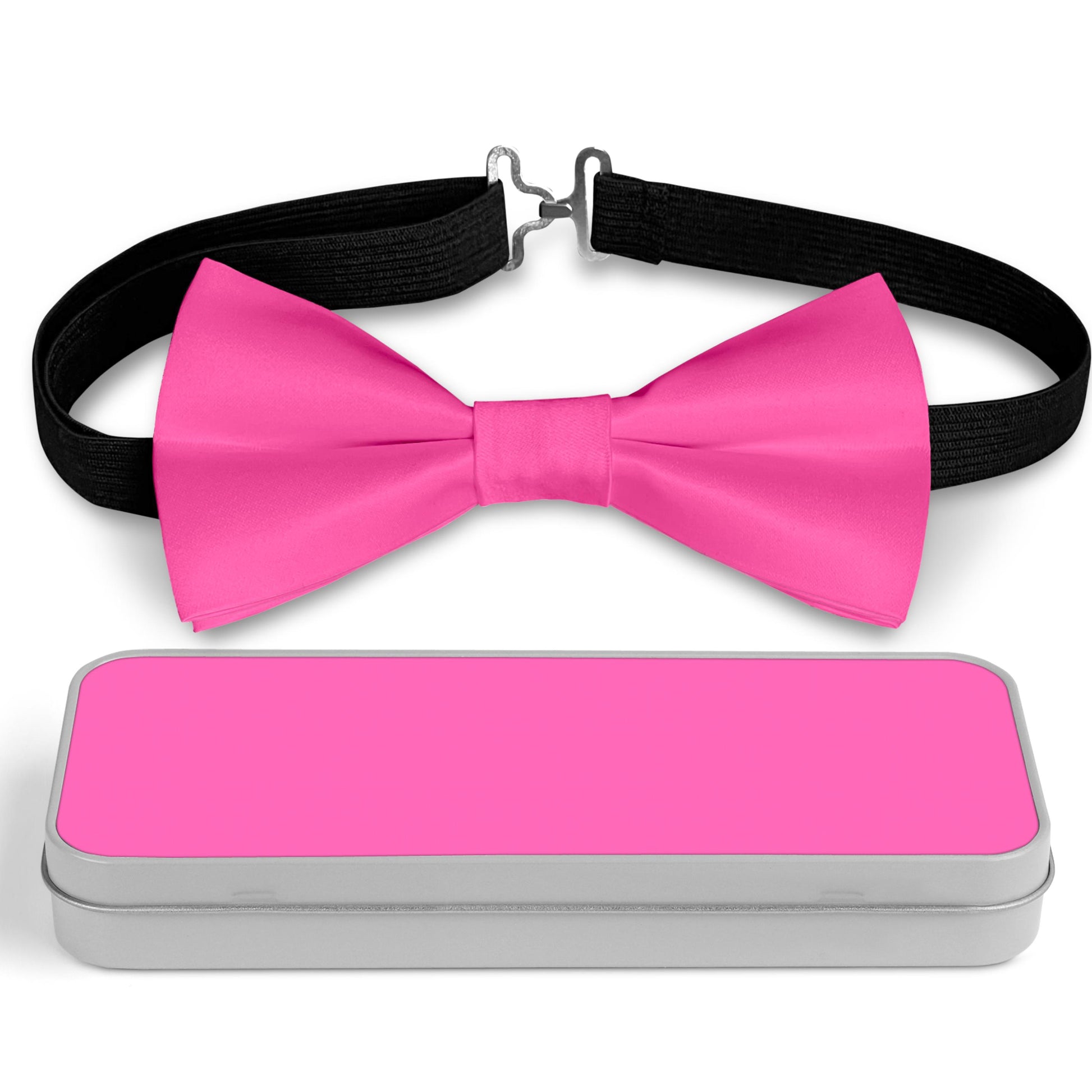 Hot Pink Color Bow Tie Bowties