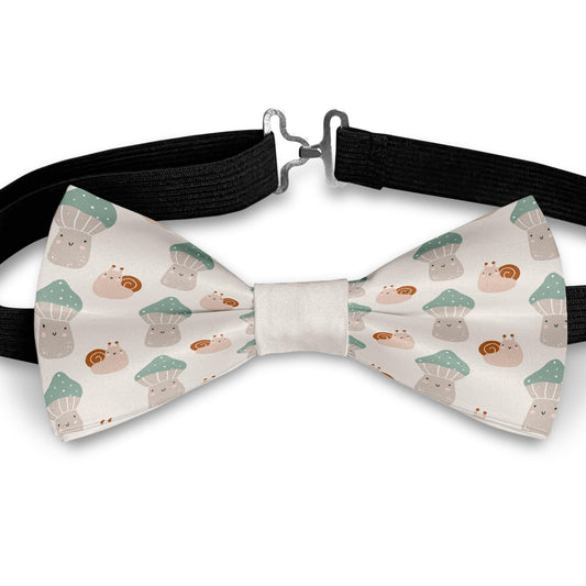 Mushrooms And Snails Bow Tie Bowties