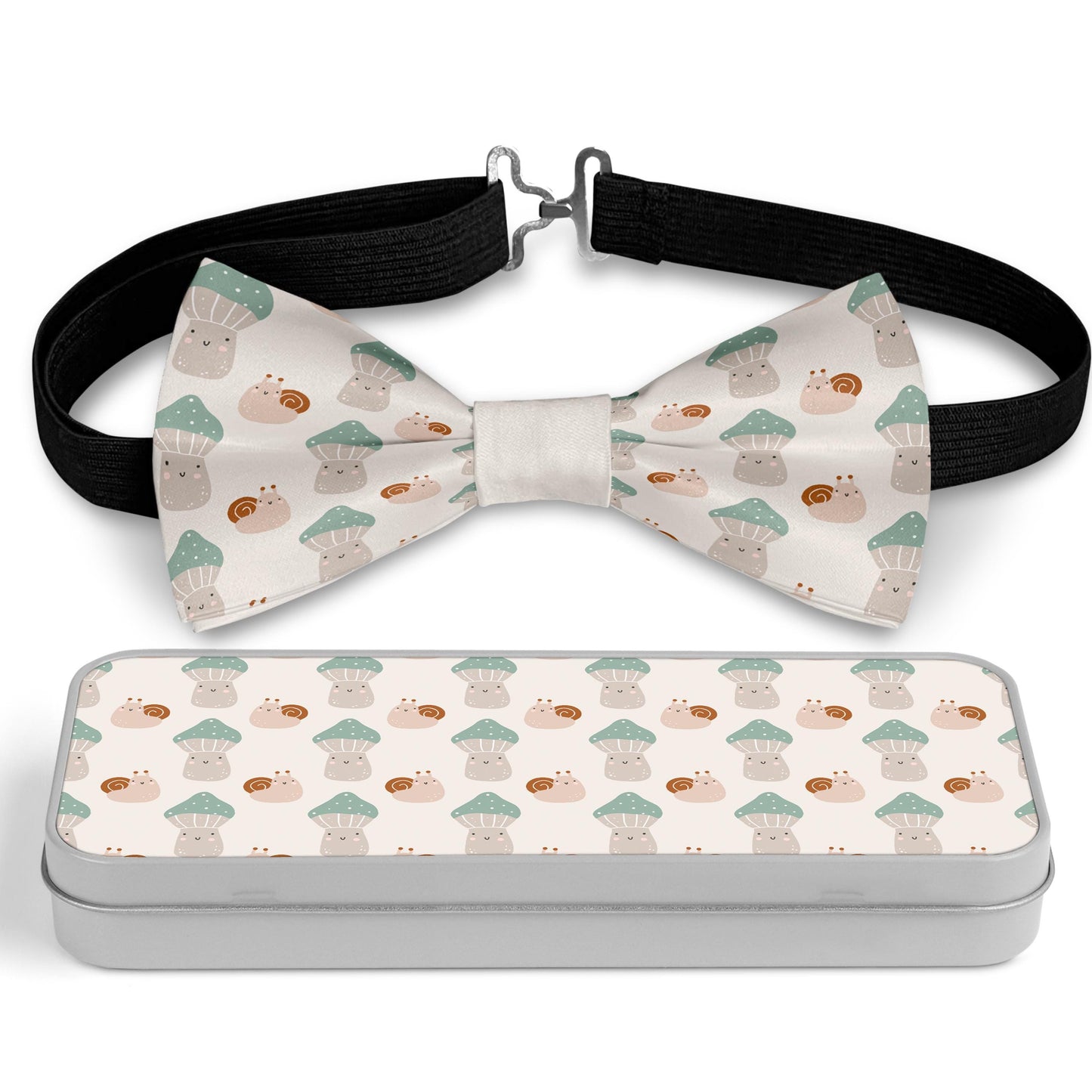 Mushrooms And Snails Bow Tie Bowties
