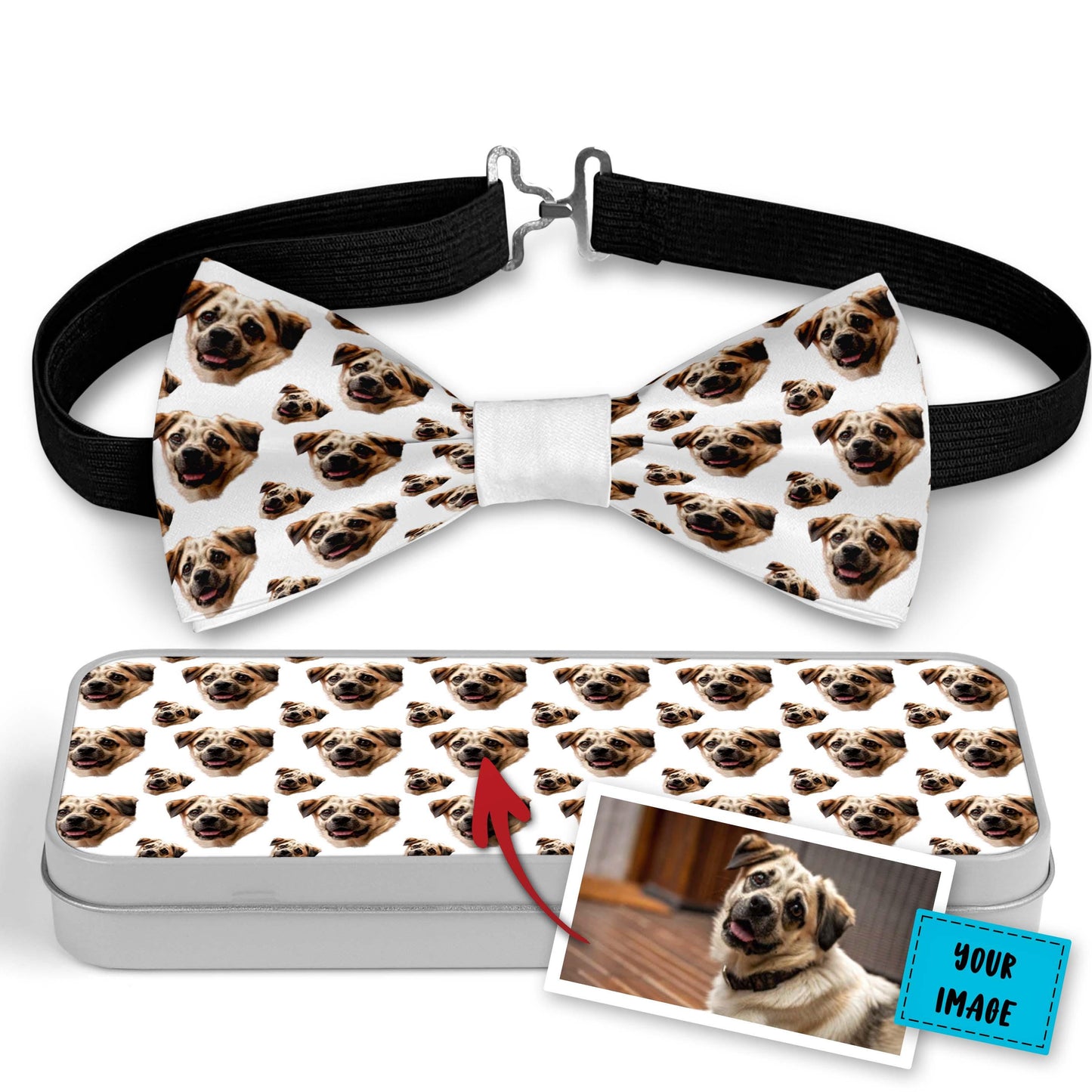 Custom Photo Bow Tie With Your Dog Image Bowties