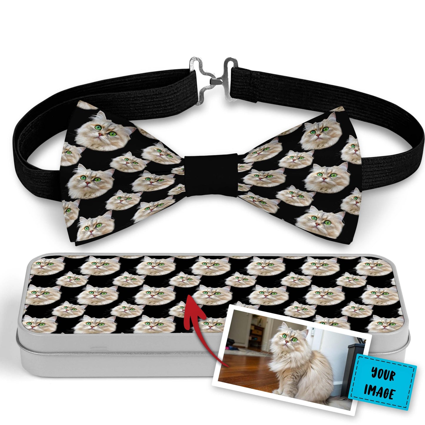 Custom Photo Bow Tie With Your Cat Image Bowties