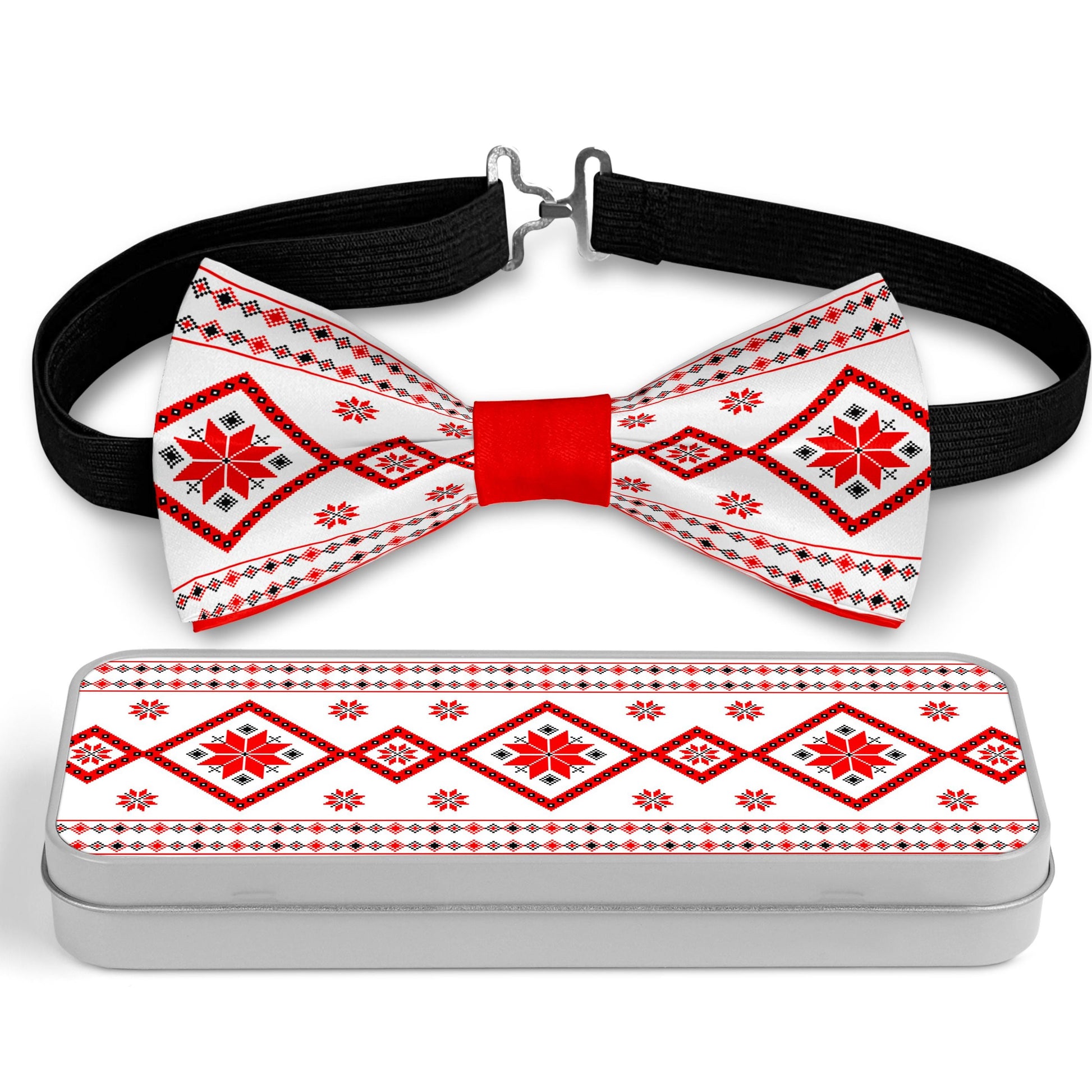 Traditional Ukraine Ornaments Bow Tie Bowties