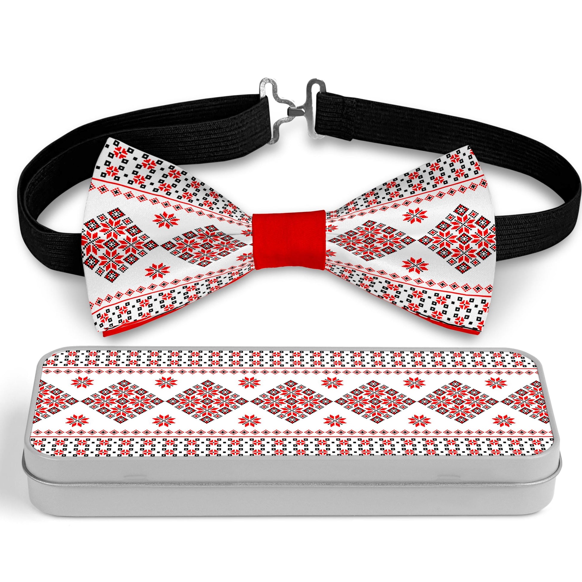 Traditional Ukraine Ornaments Bow Tie Bowties