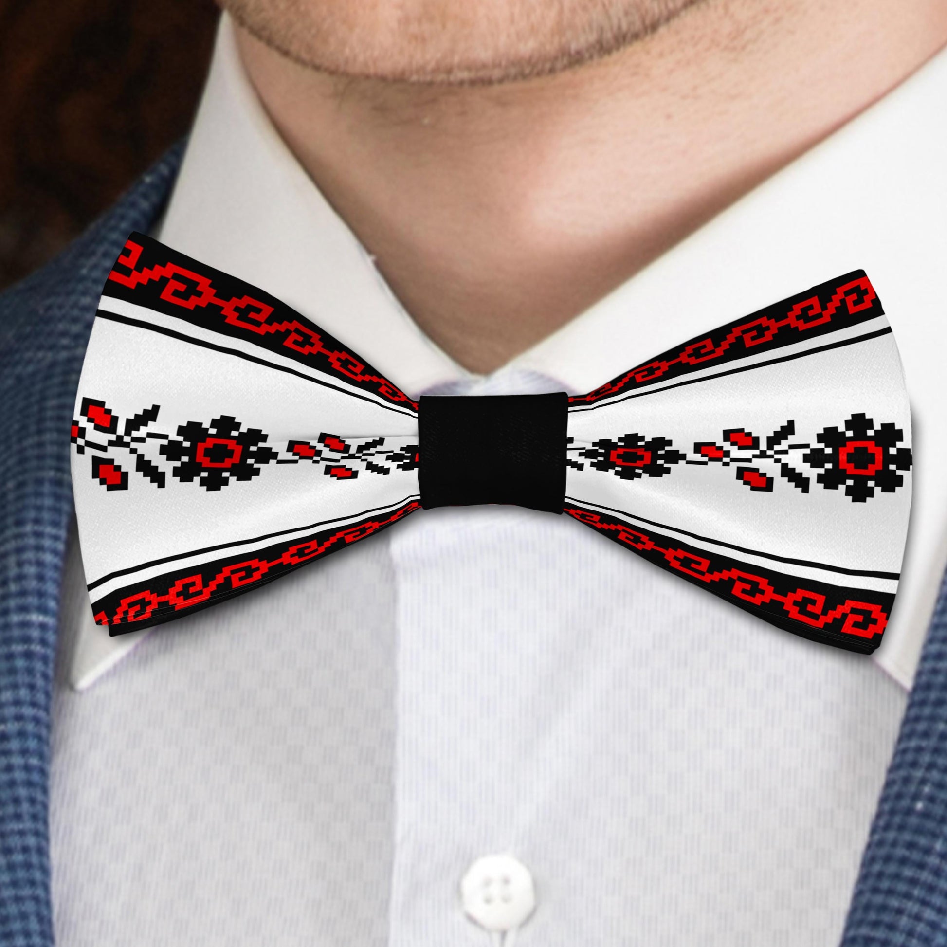 Traditional Ukraine Ornaments Bow Tie Bowties