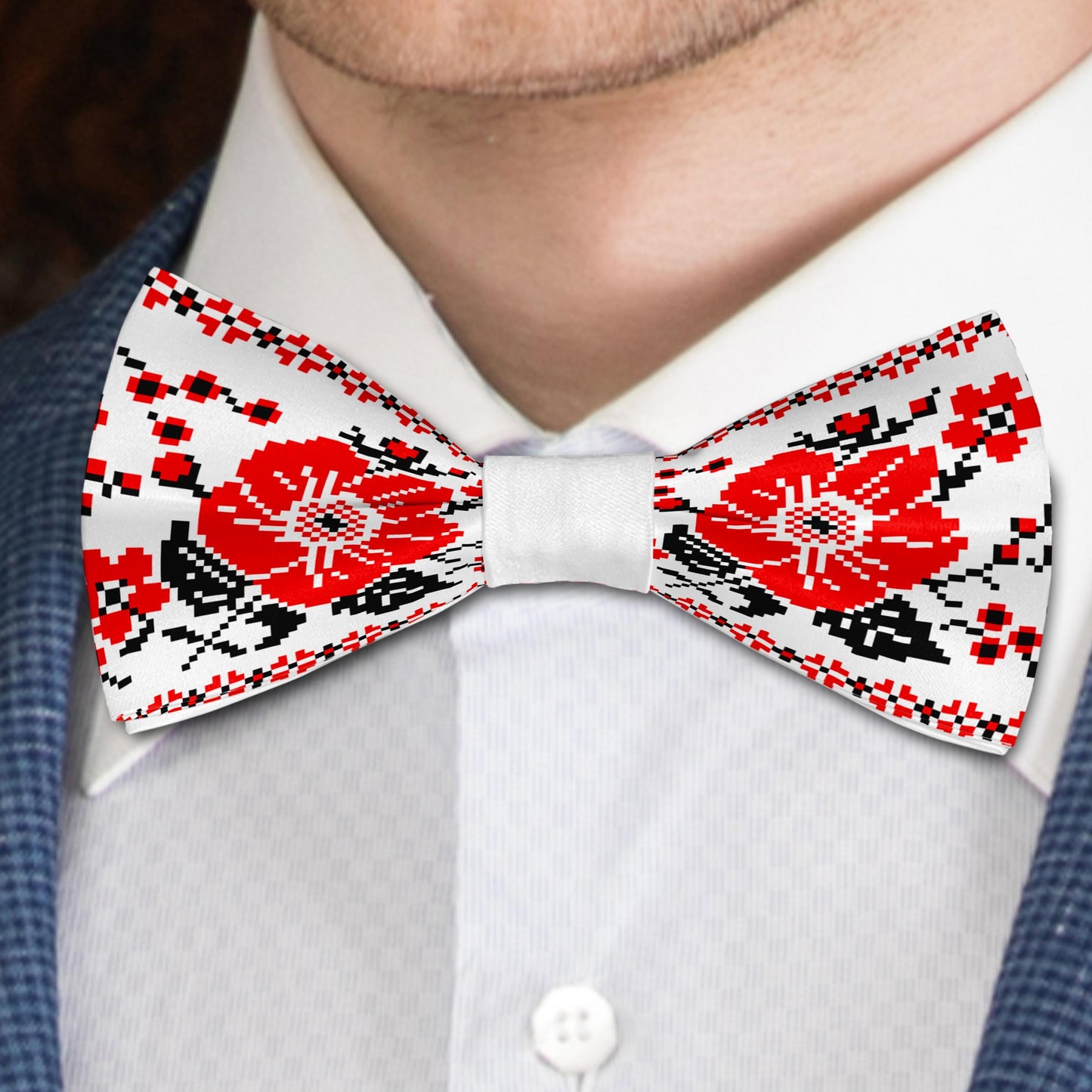 Traditional Ukraine Ornaments Bow Tie Bowties