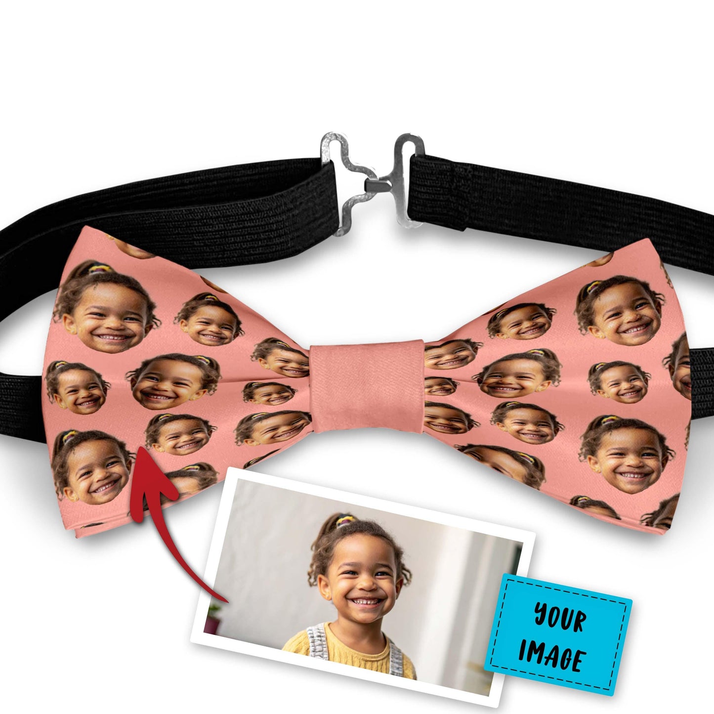 Custom Photo Bow Tie With Your Child Baby Image Bowties