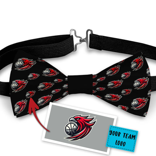Custom Bow Tie with Your Favorite Basketball or Football Team Logo Bowties