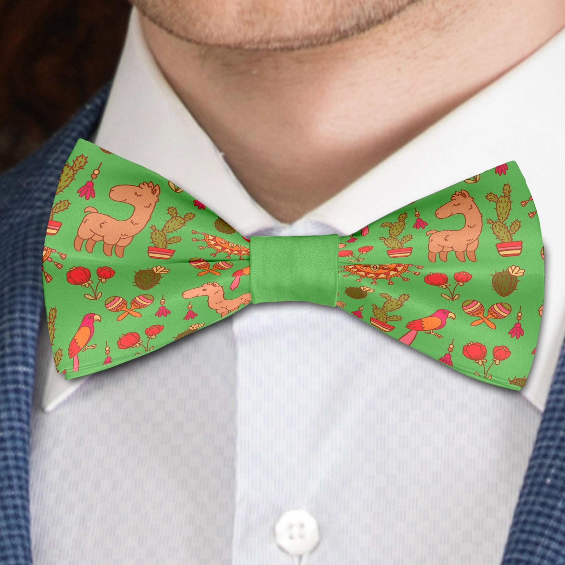 Kawai llama Cactus Bow Tie Bowties