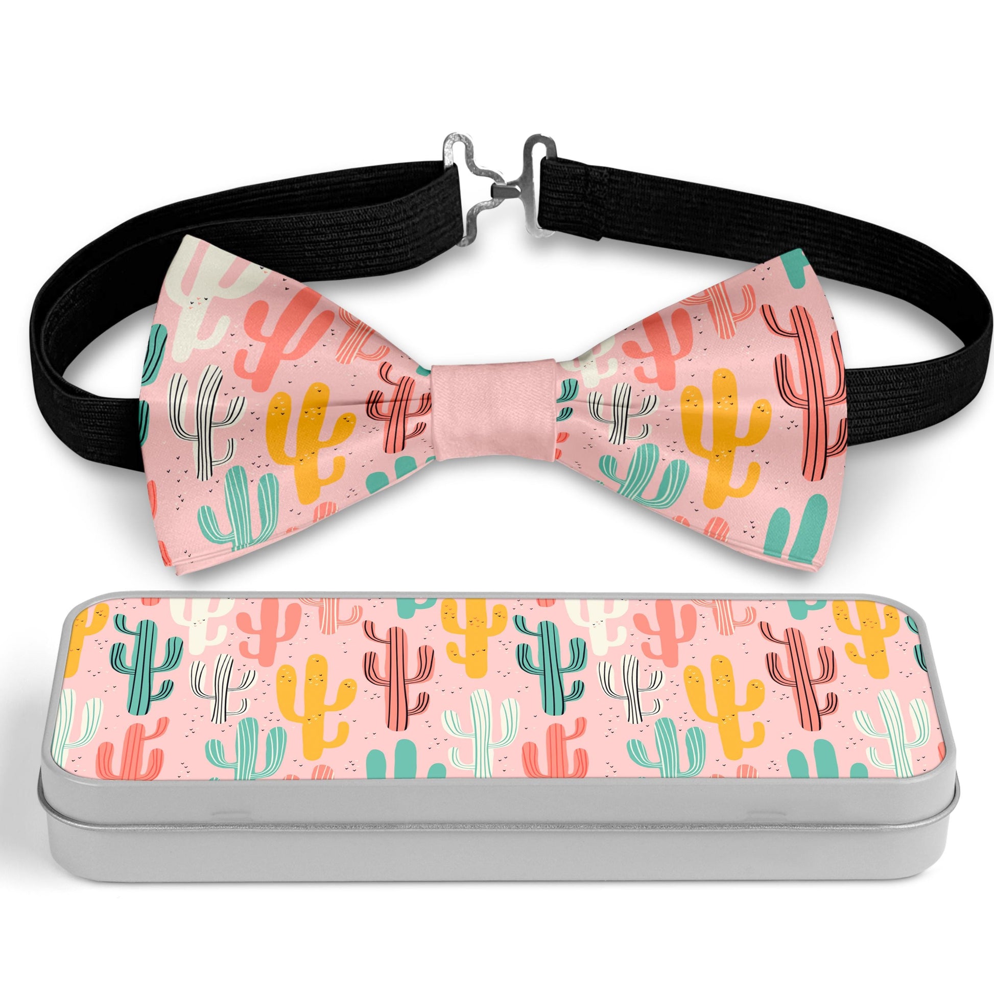 Colored Cactus Bow Tie Bowties