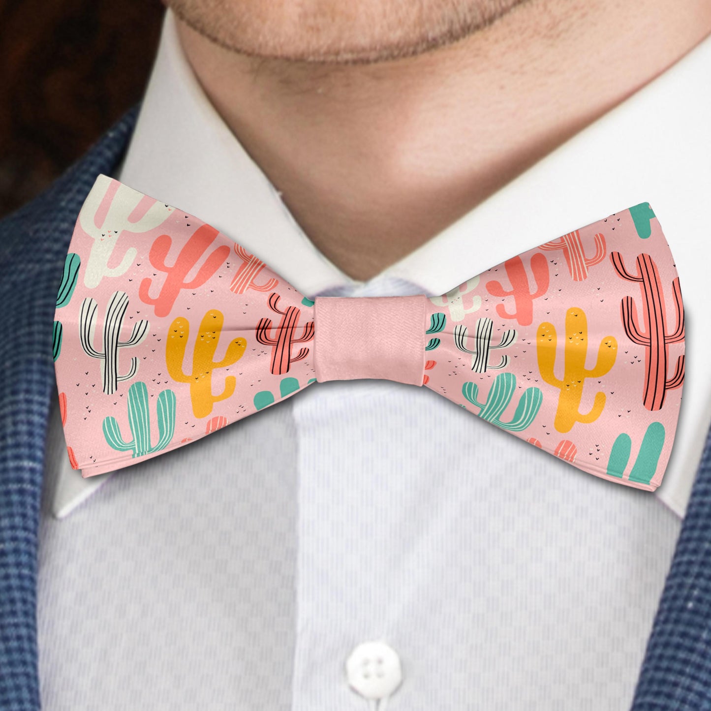 Colored Cactus Bow Tie Bowties