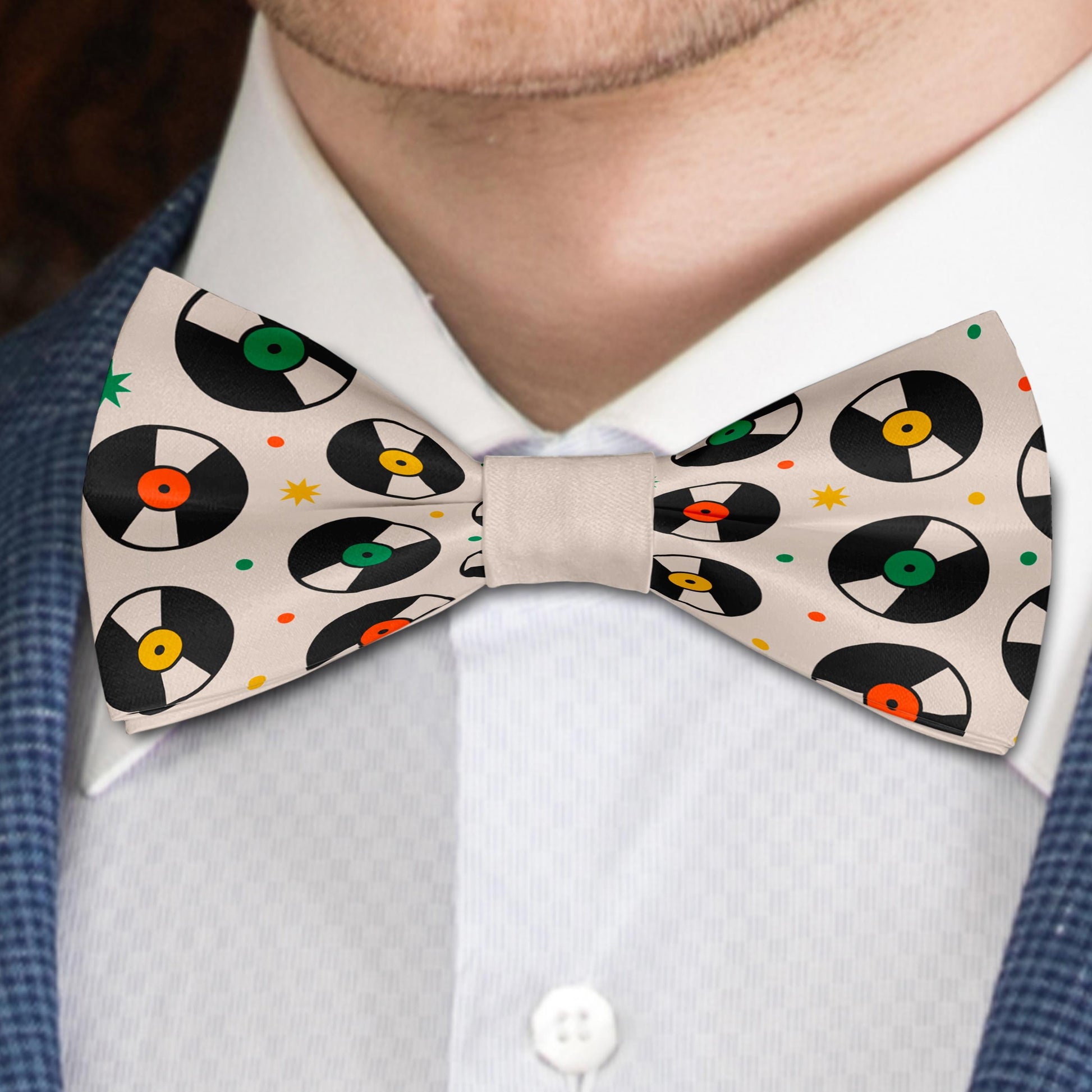 Retro Music Disc Bow Tie Bowties