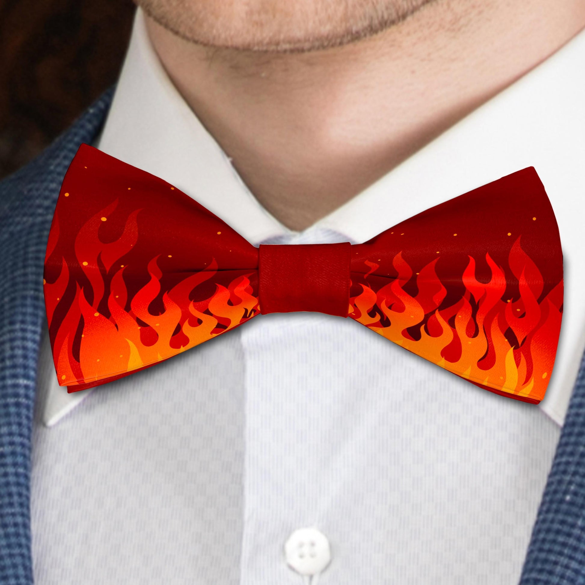 Fire Flame Bow Tie Bowties