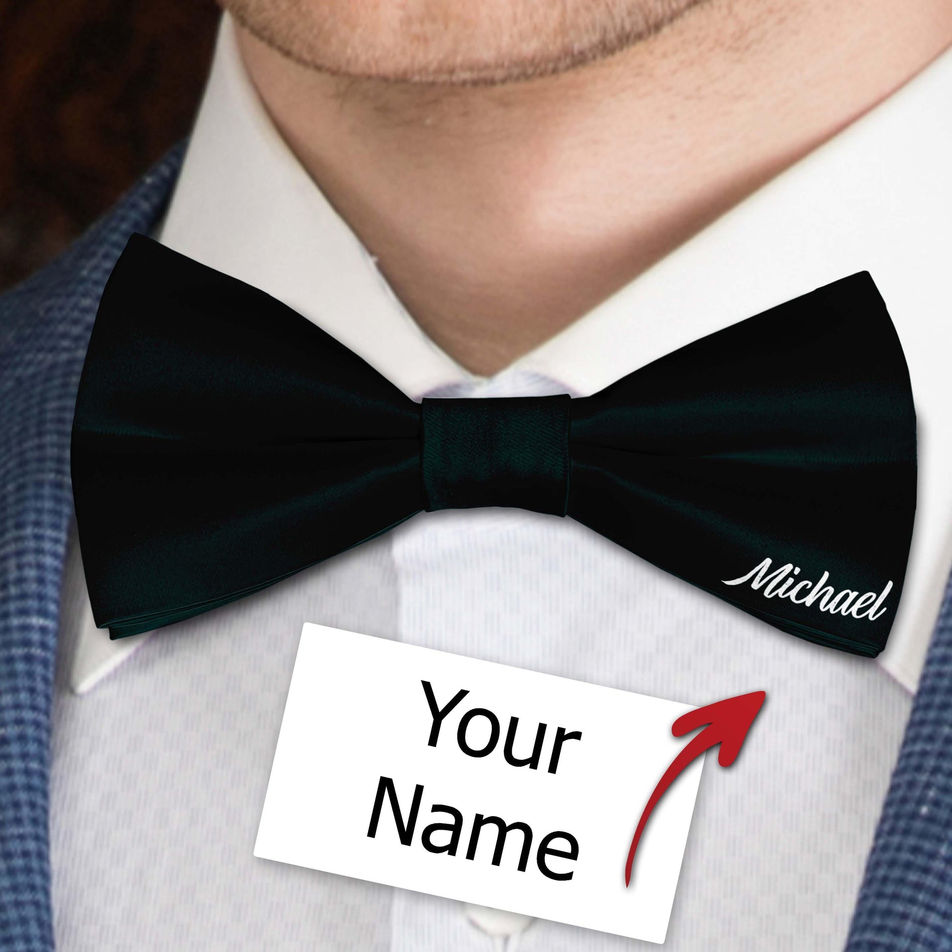Custom Bow Tie With Your Name, Personalisation Bowties