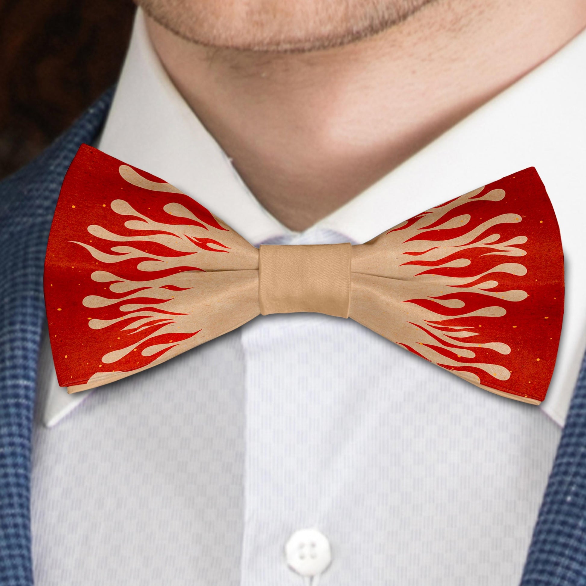 Fire Flame Bow Tie Bowties