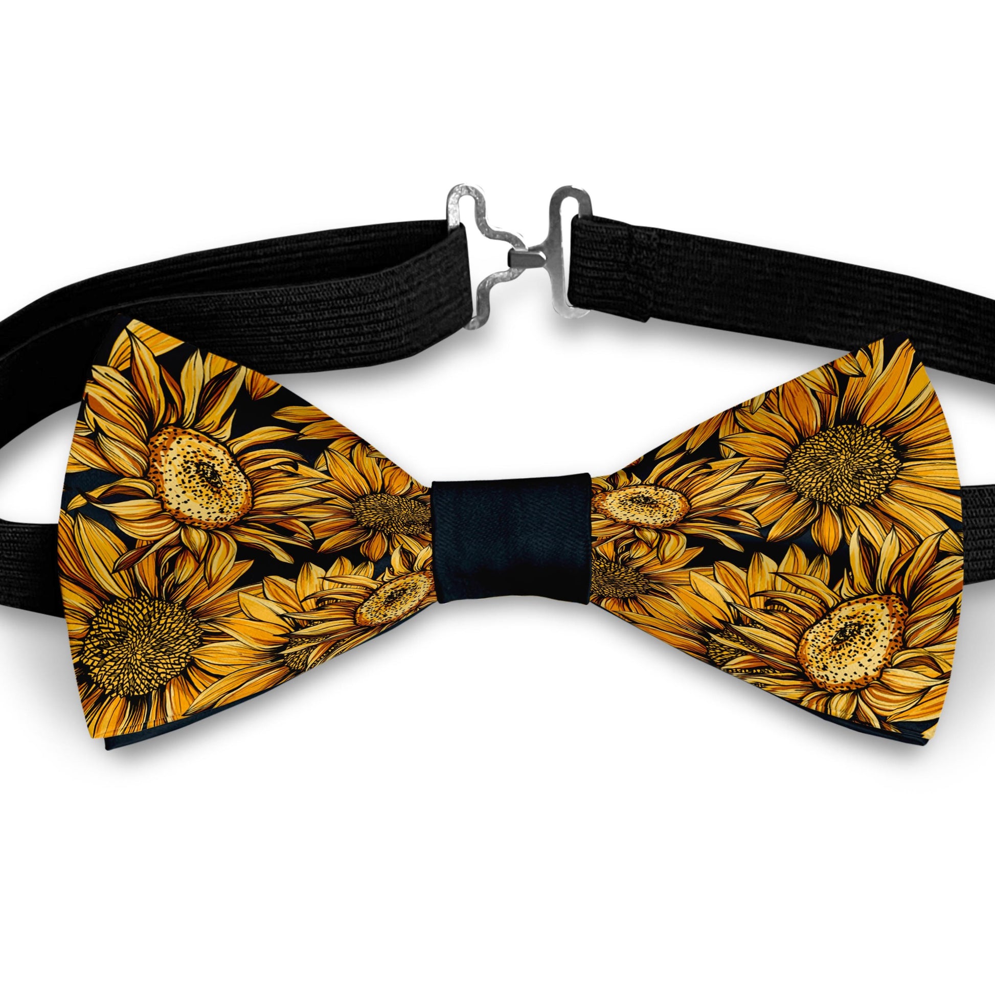 Sunflower blossoms print Bow Tie Bowties