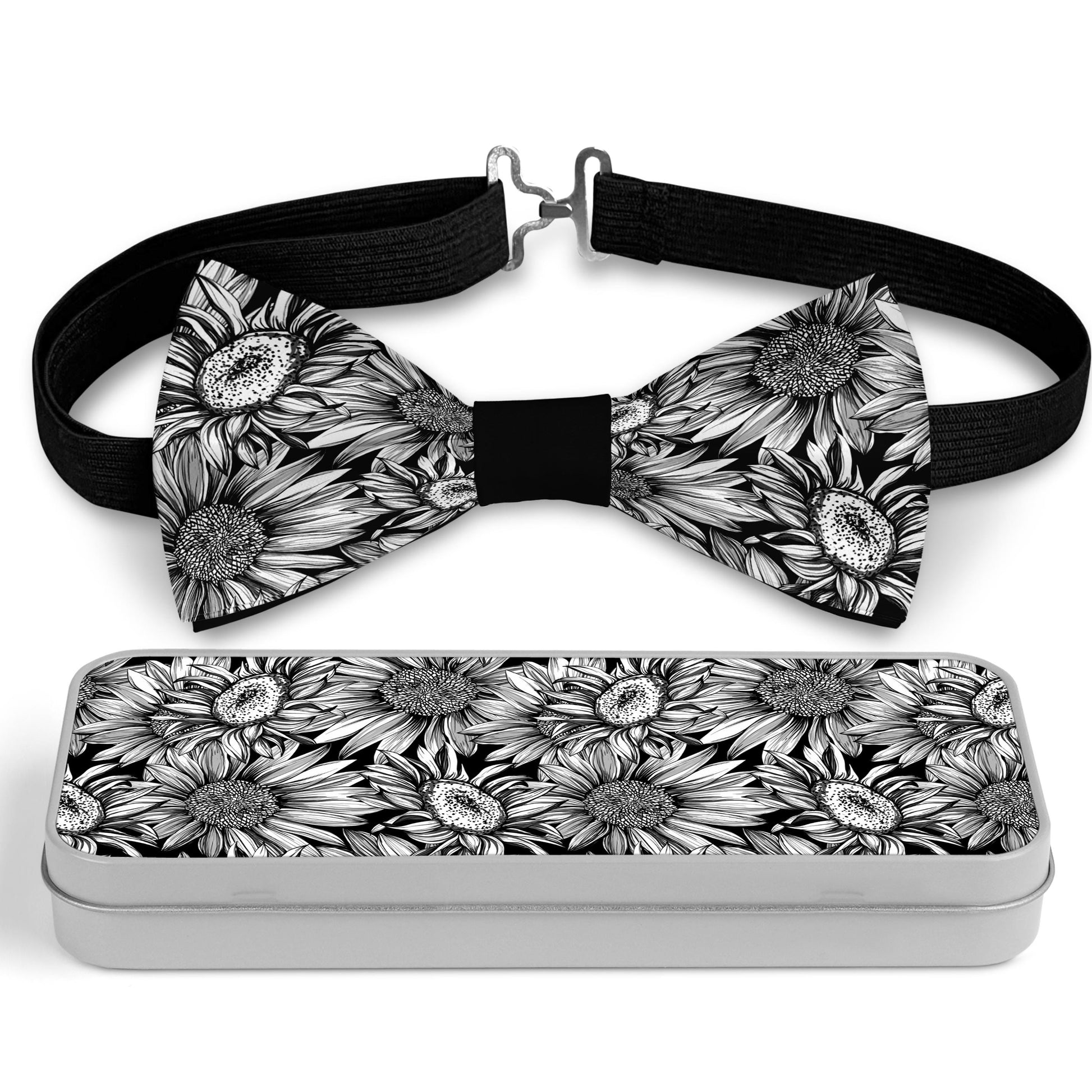 Sunflower blossoms print Bow Tie Bowties