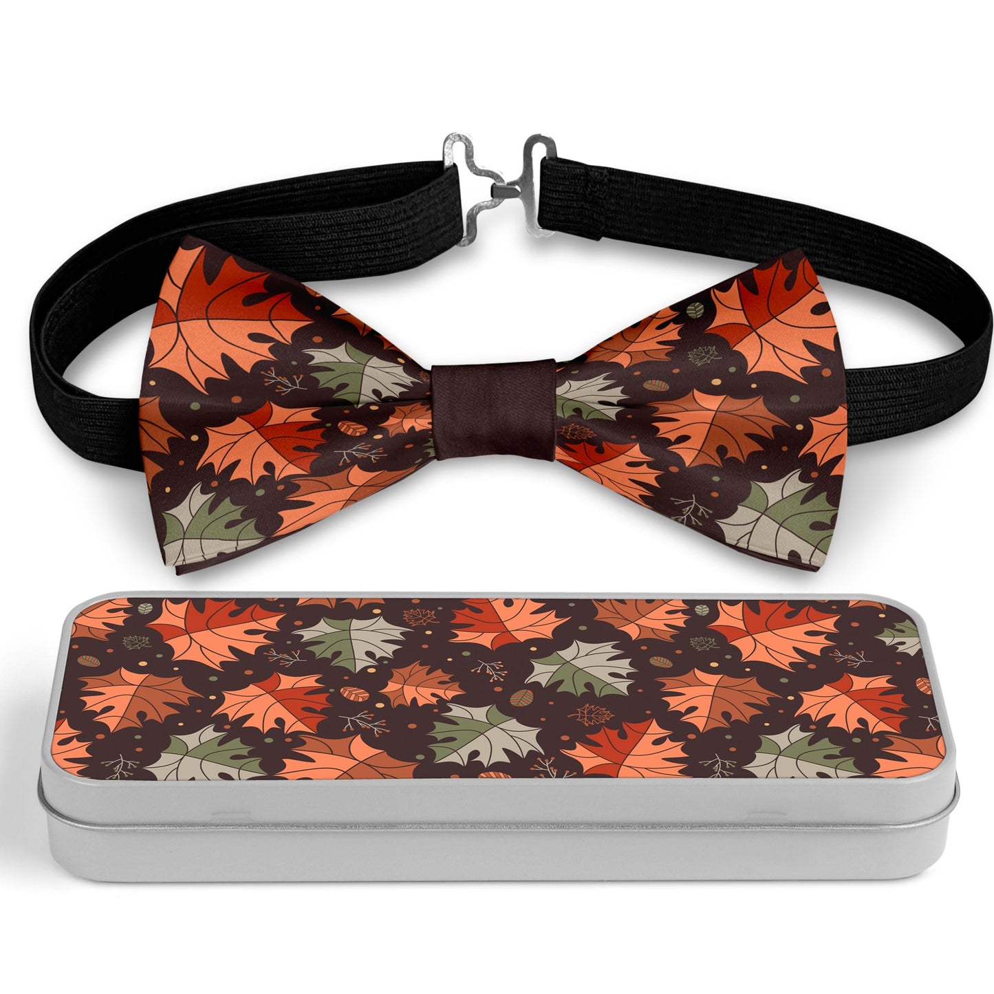 Maple Leaves Bow Tie Bowties