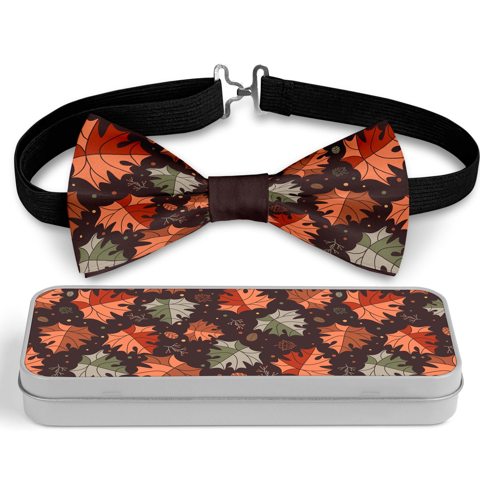 Maple Leaves Bow Tie Bowties