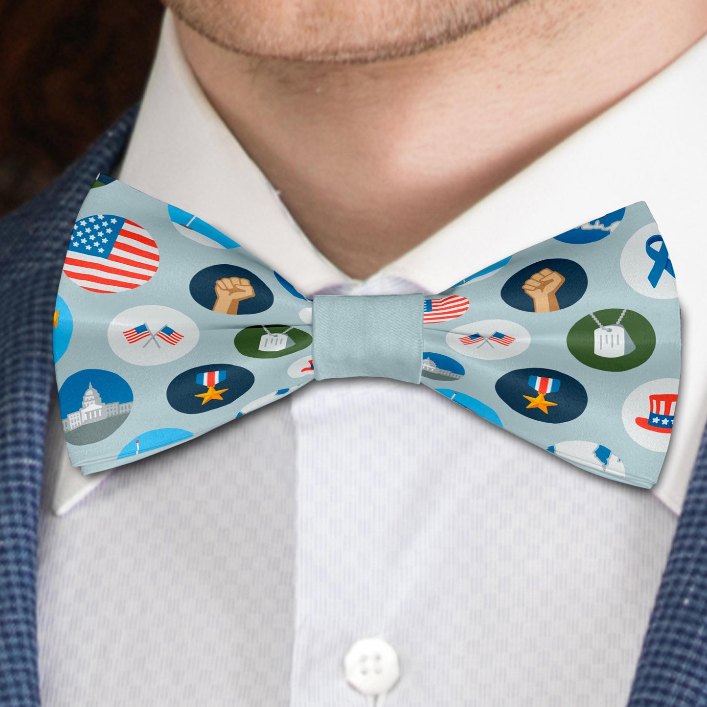 US Holiday Patriotic Bow Tie Bowties