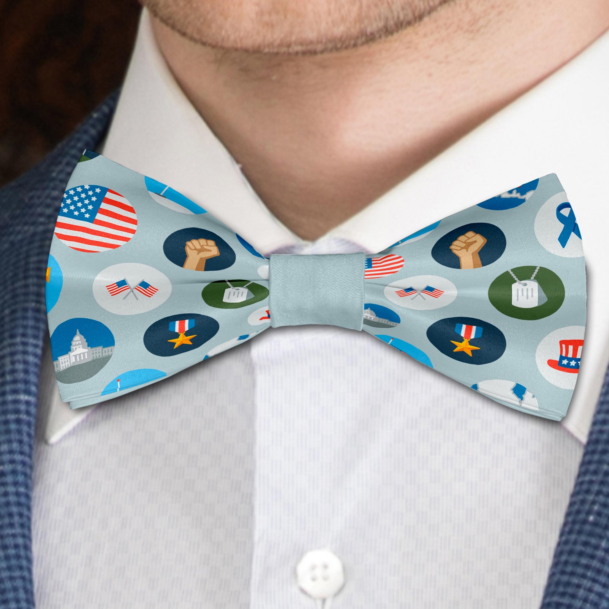 US Holiday Patriotic Bow Tie Bowties