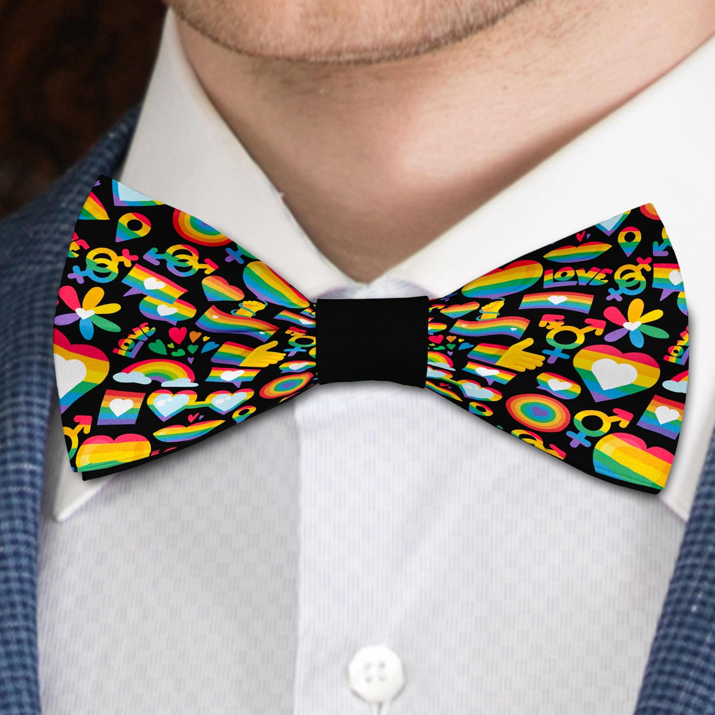 LGBT Love print Bow Tie Bowties