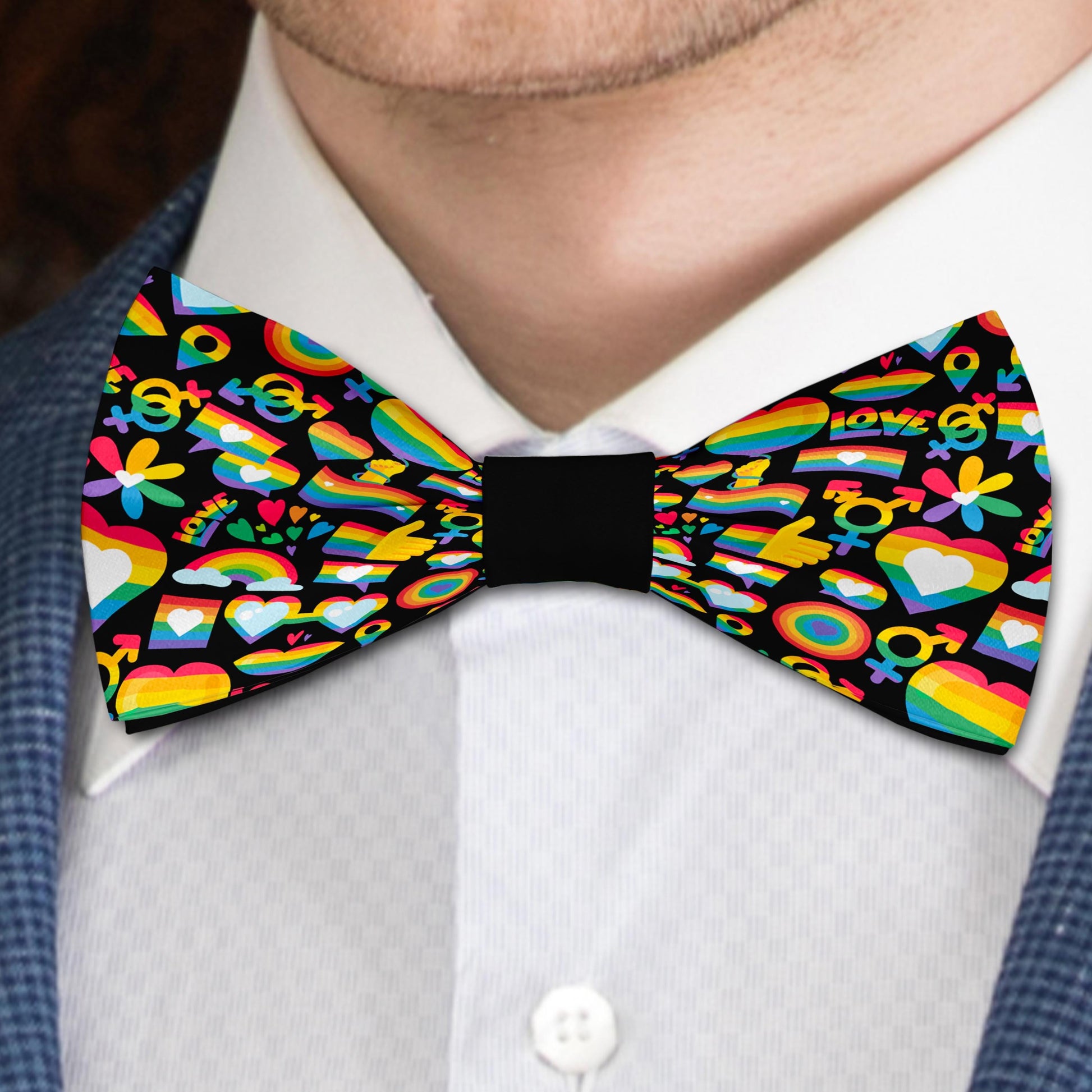 LGBT Love print Bow Tie Bowties