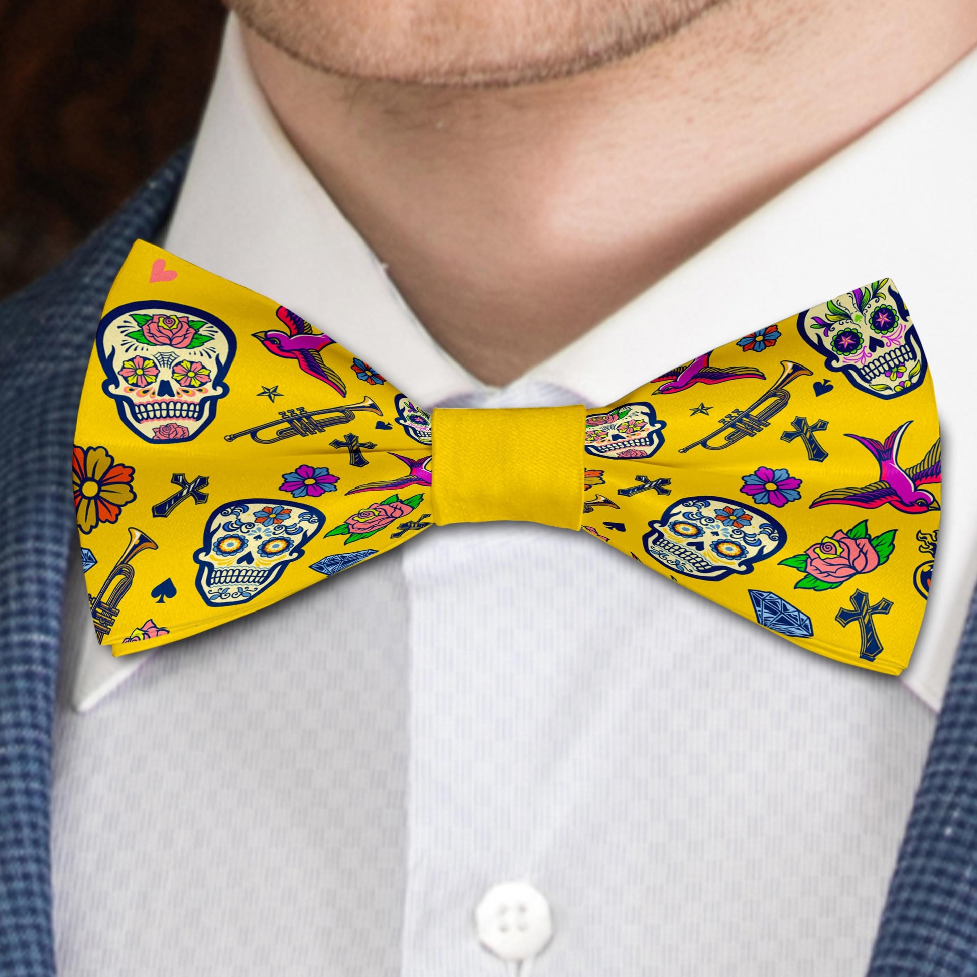 Sugar Skull theme Bow Tie Bowties